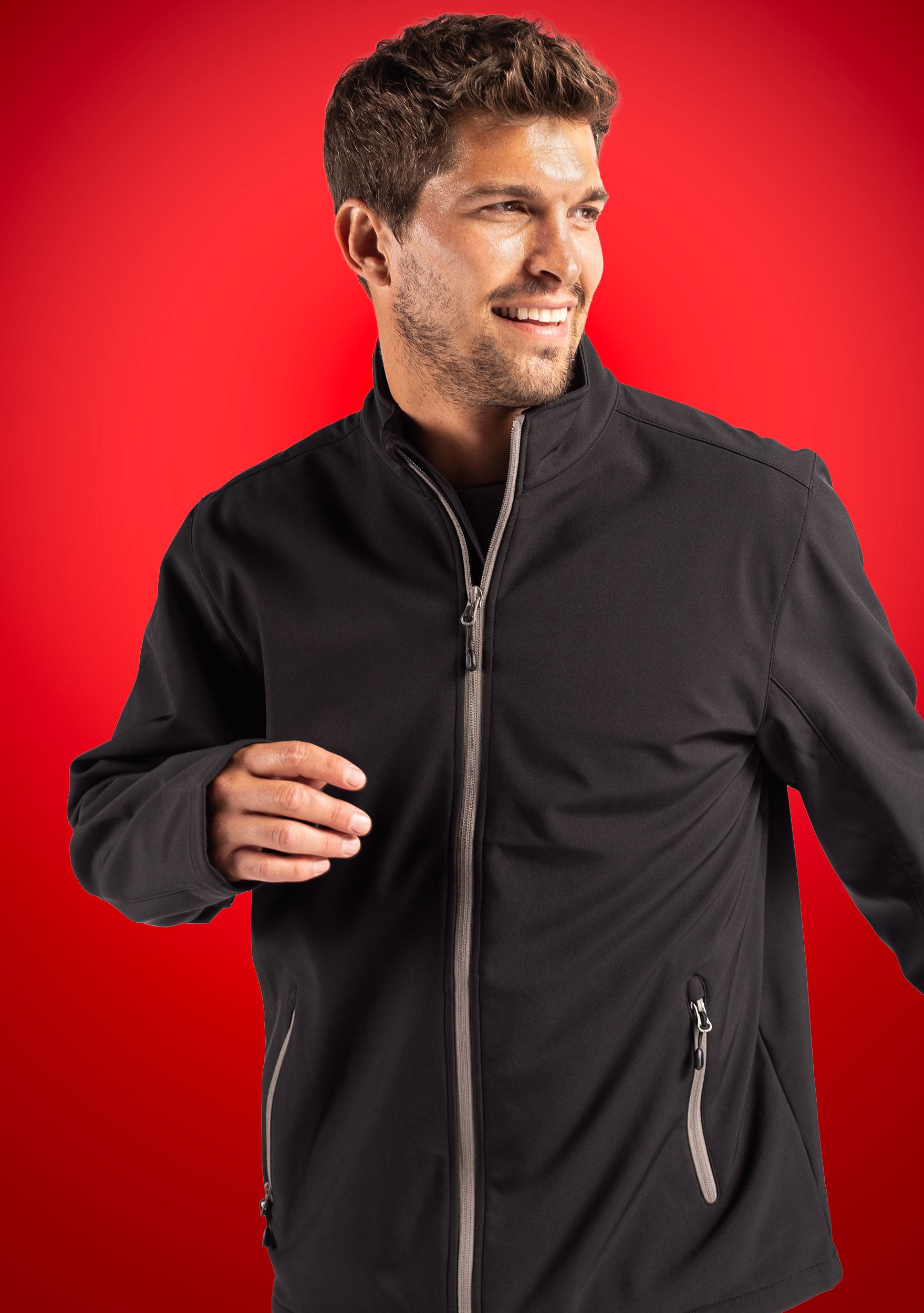 Tempo Stretch Full Zip Mens Softshell Jacket