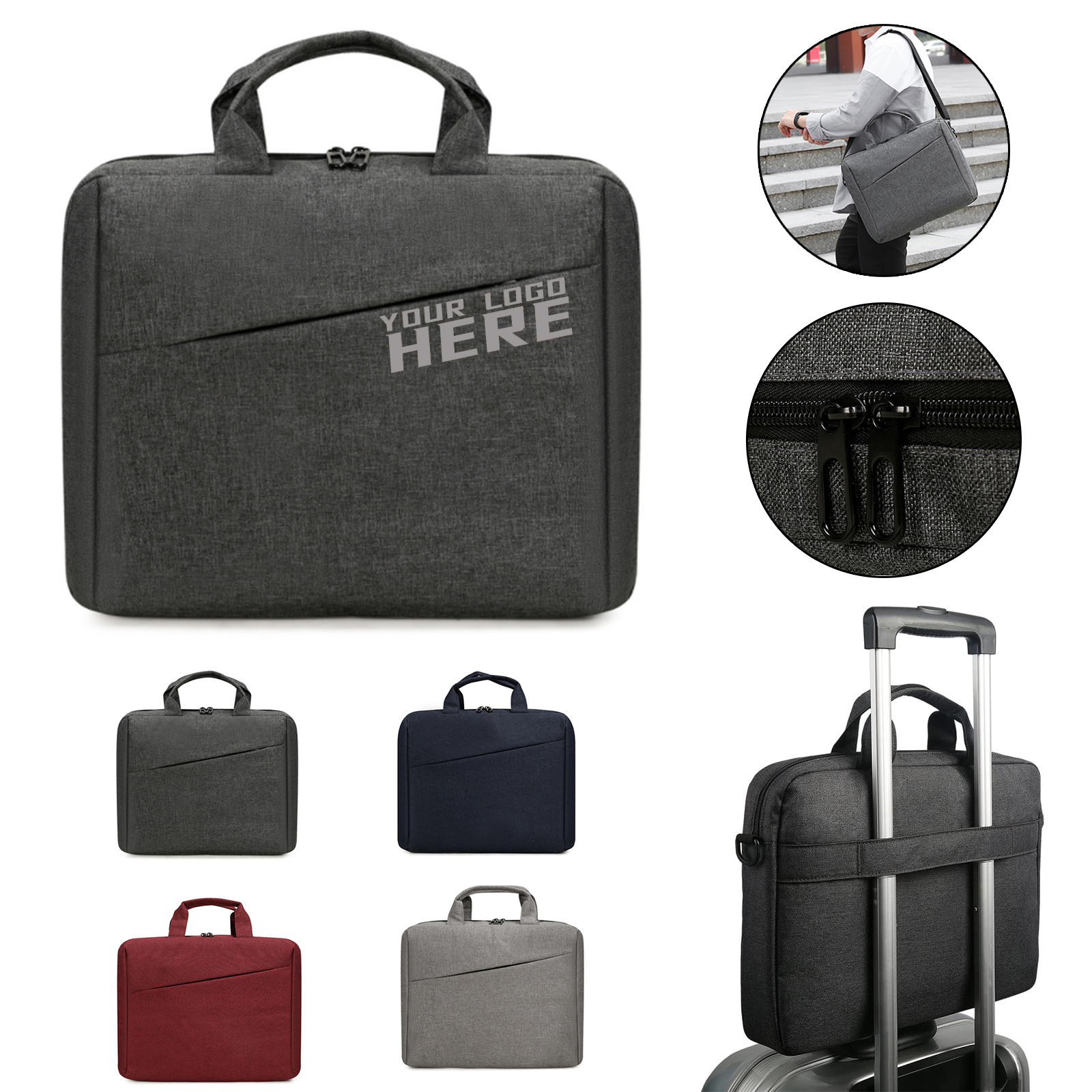 Water Repellent Laptop Shoulder Bag  2