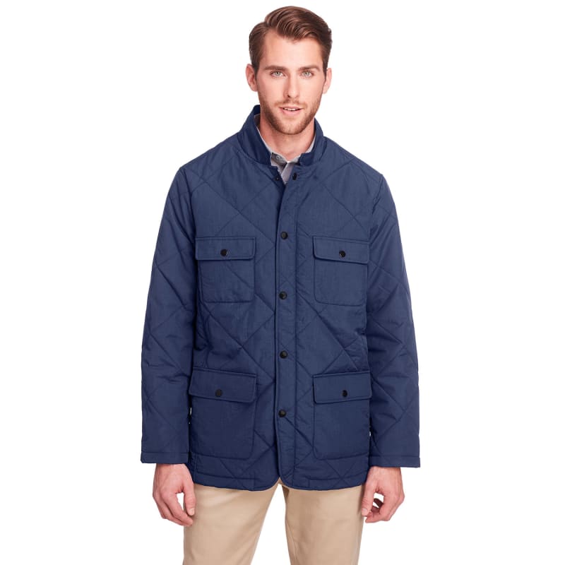 UltraClub Men's Dawson Quilted Hacking Jacket 4