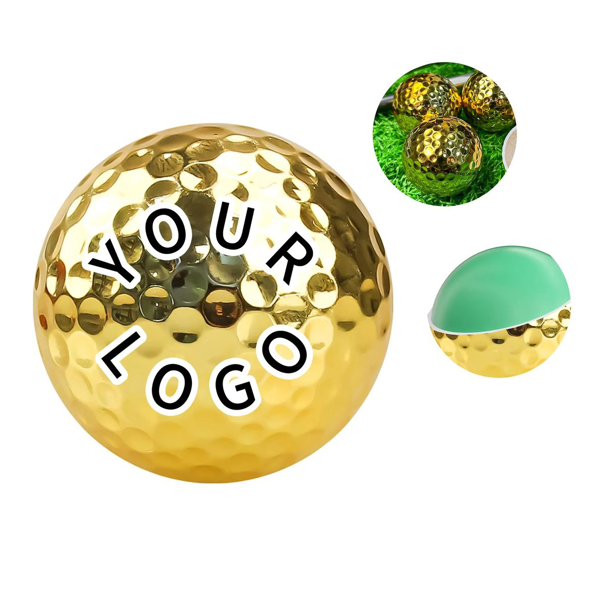Premium Electroplated Golf Ball for Collectors 1