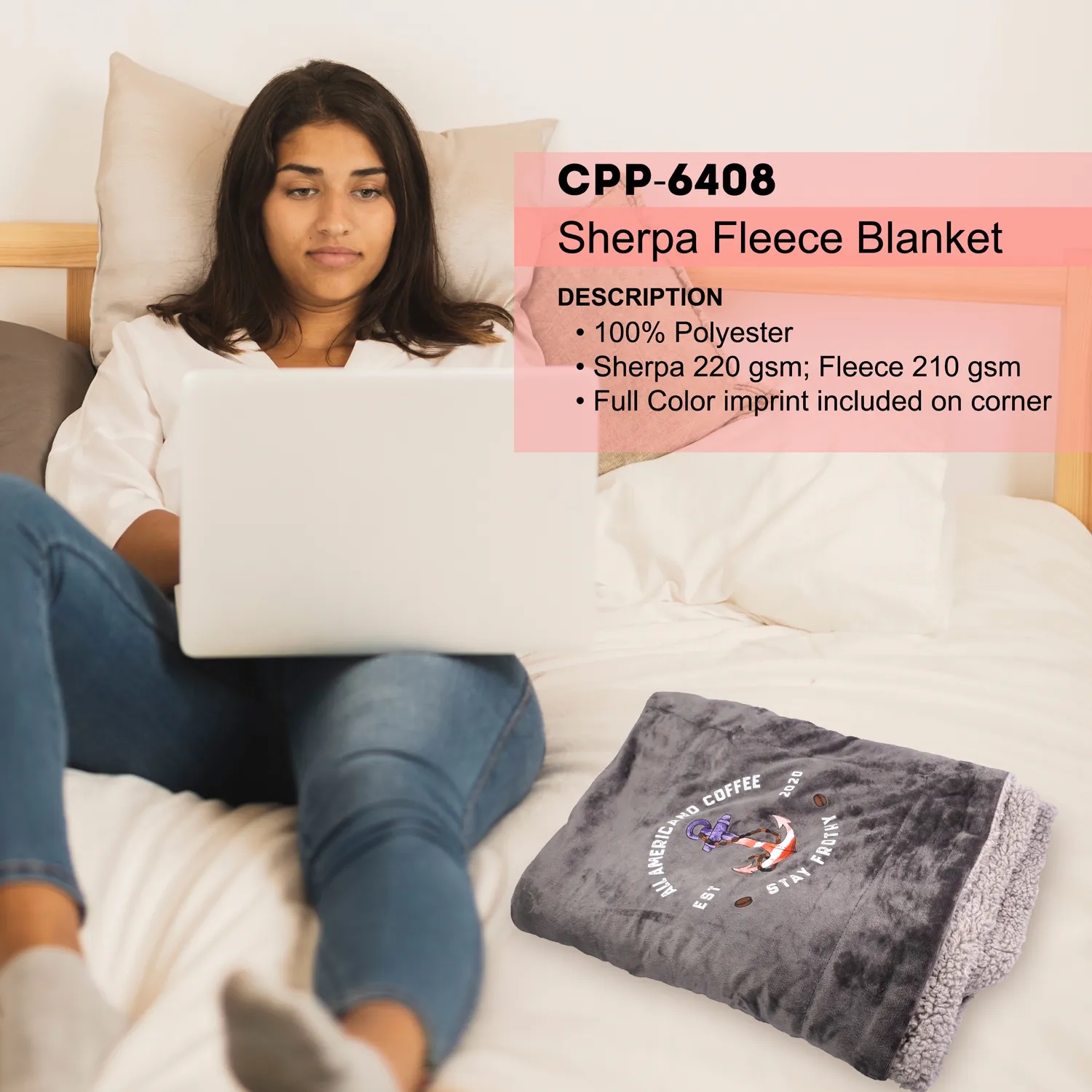 Sherpa Fleece Blanket 2