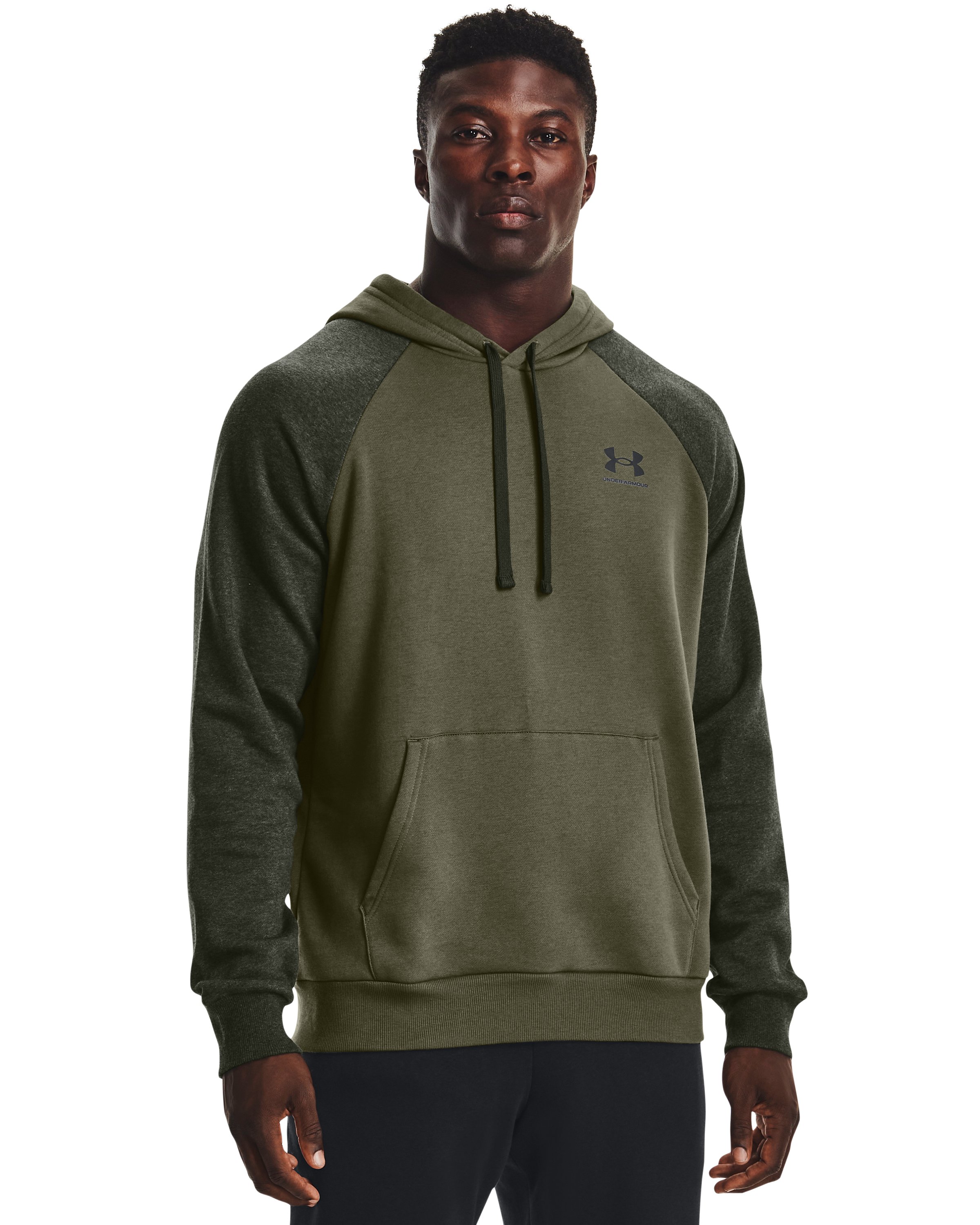 UA Rival Fleece Colorblock Men's Hoodie 10