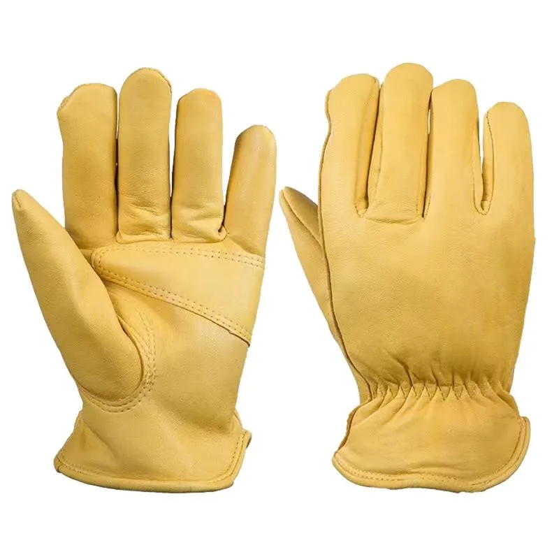 Winter Lined Goatskin Leather Gloves 4