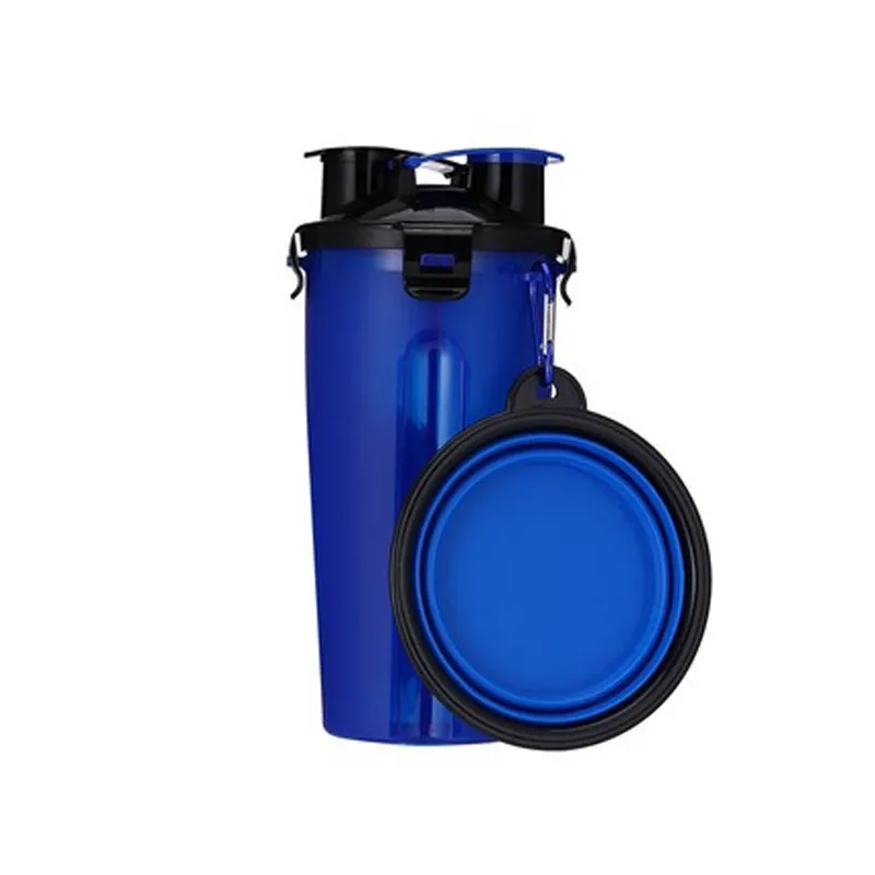 2 In 1 Dog Food Water Bottle With Bowl 8