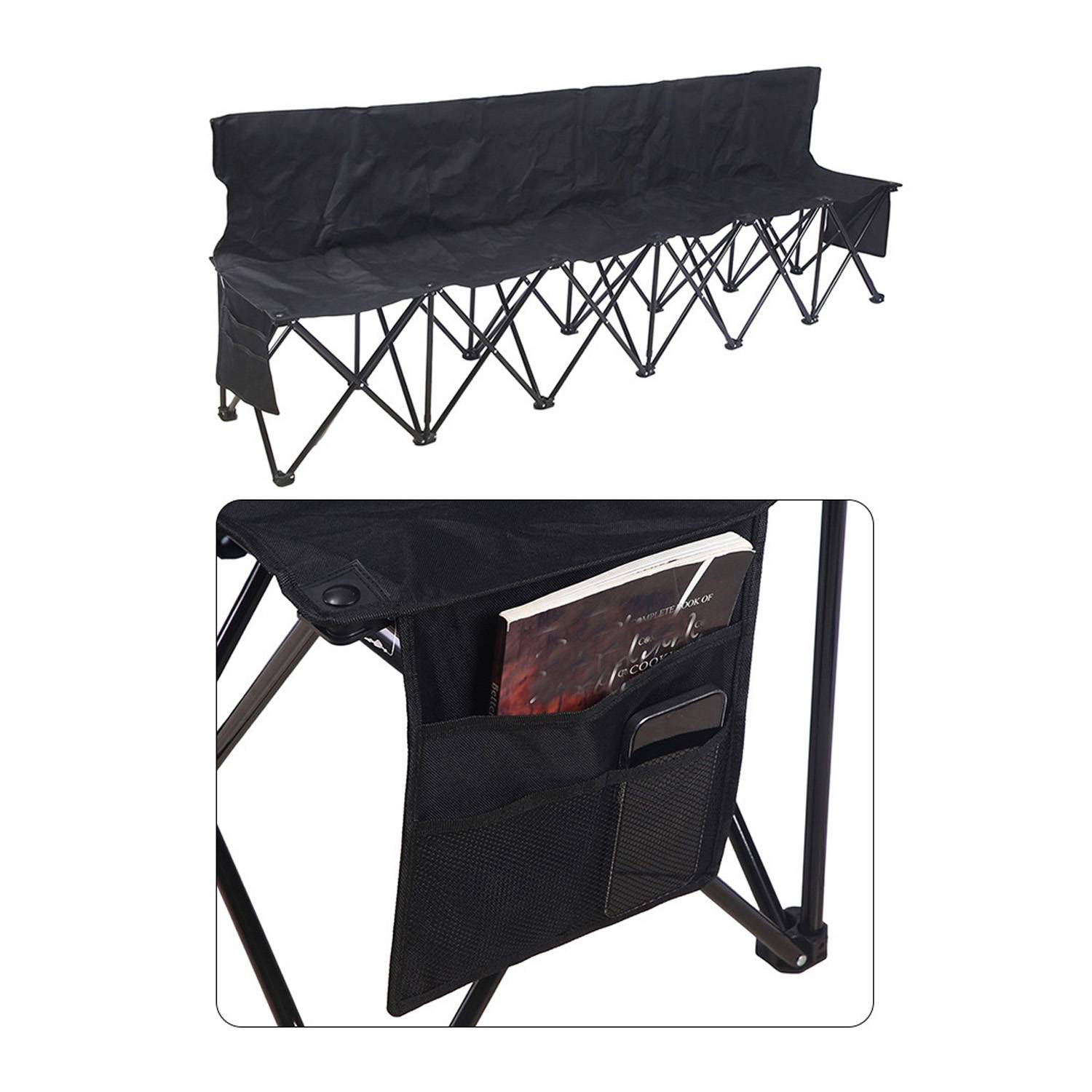 Outdoor multi-person folding chair 3
