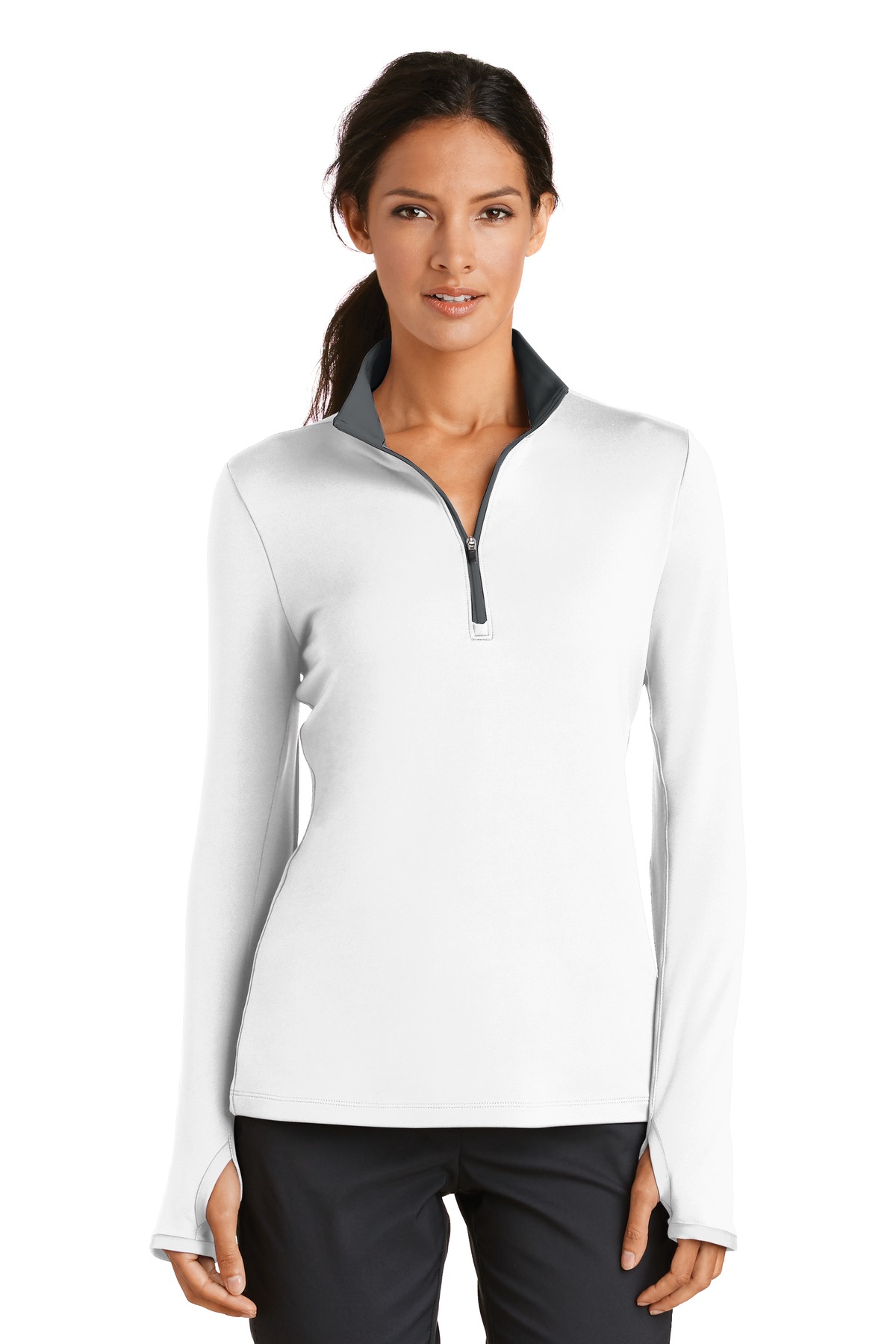 Nike Women's Dri-FIT Stretch 1/2-Zip Cover-Up. 779796 7