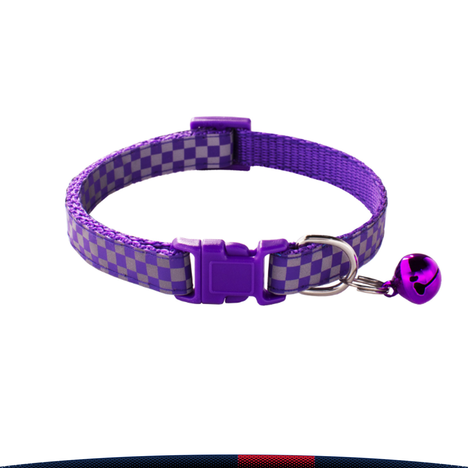 Wagglo Reflective Checkerboard Pet Collar 9