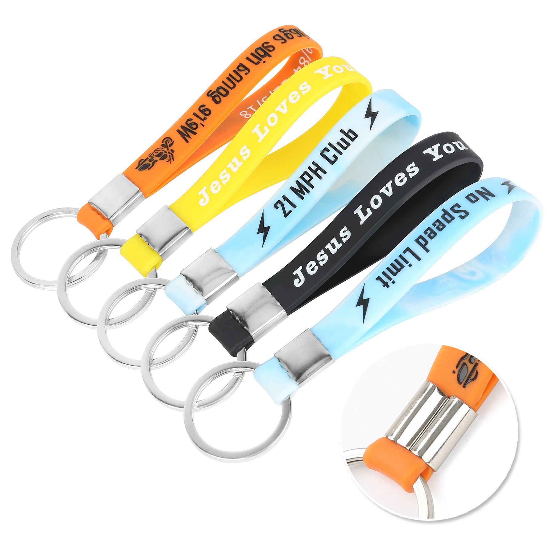 4'' Silicone Keyring 4