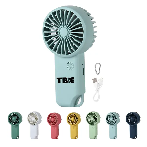 Mini Usb Charging Fan With Carabiner