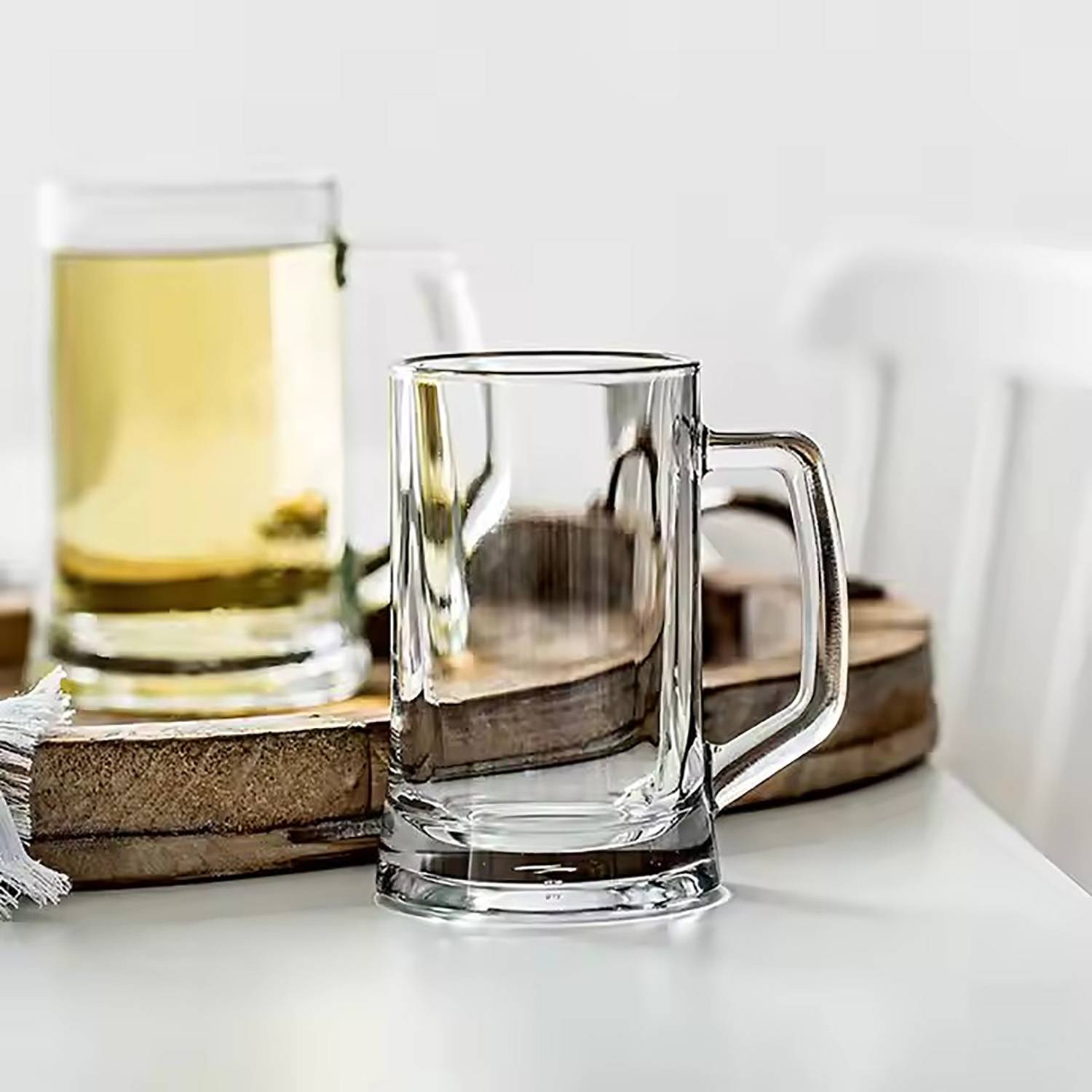 14oz Heavy Base Beer Glass Mug w/ Handle 2