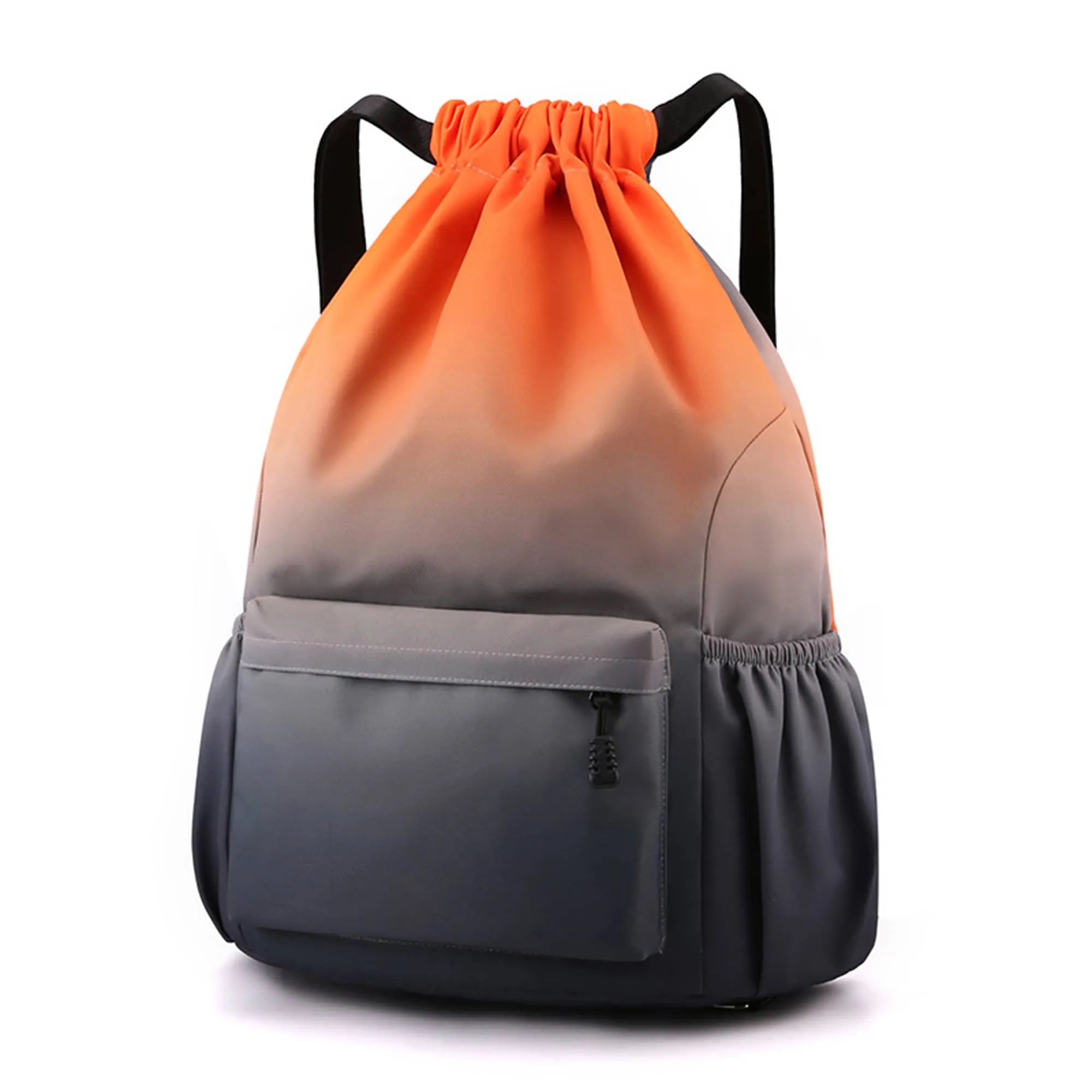 Waterproof Stylish Gradient Nylon Drawstring Bag MOQ 30pcs 12