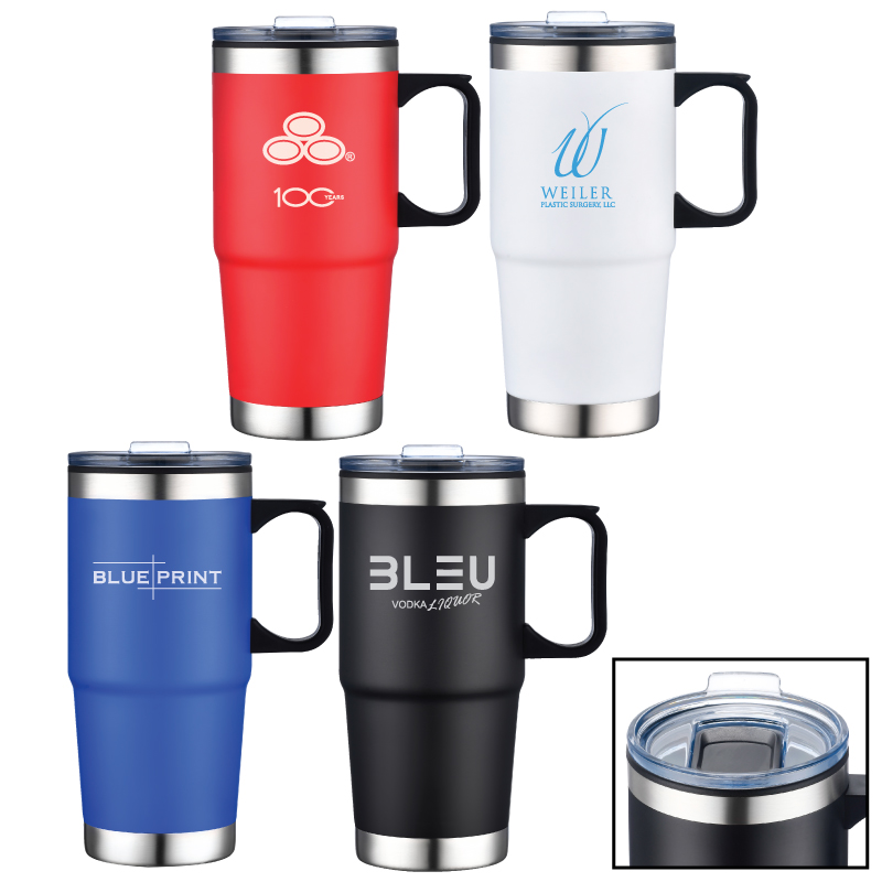 Polar 24 oz. Double Walled Travel Mug w/ Handle 2
