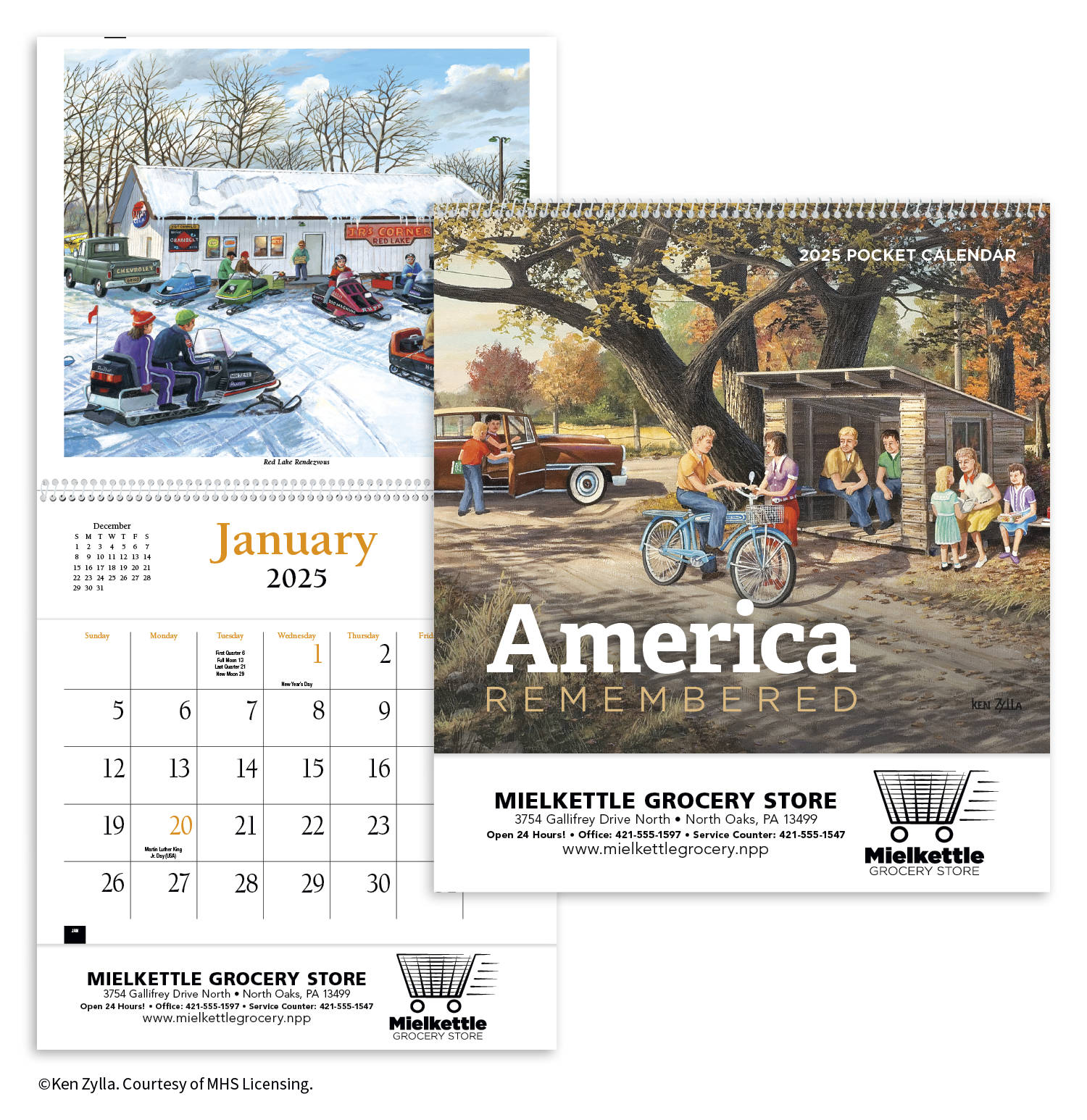 HotLine® Products America Remembered Pocket Calendar 8