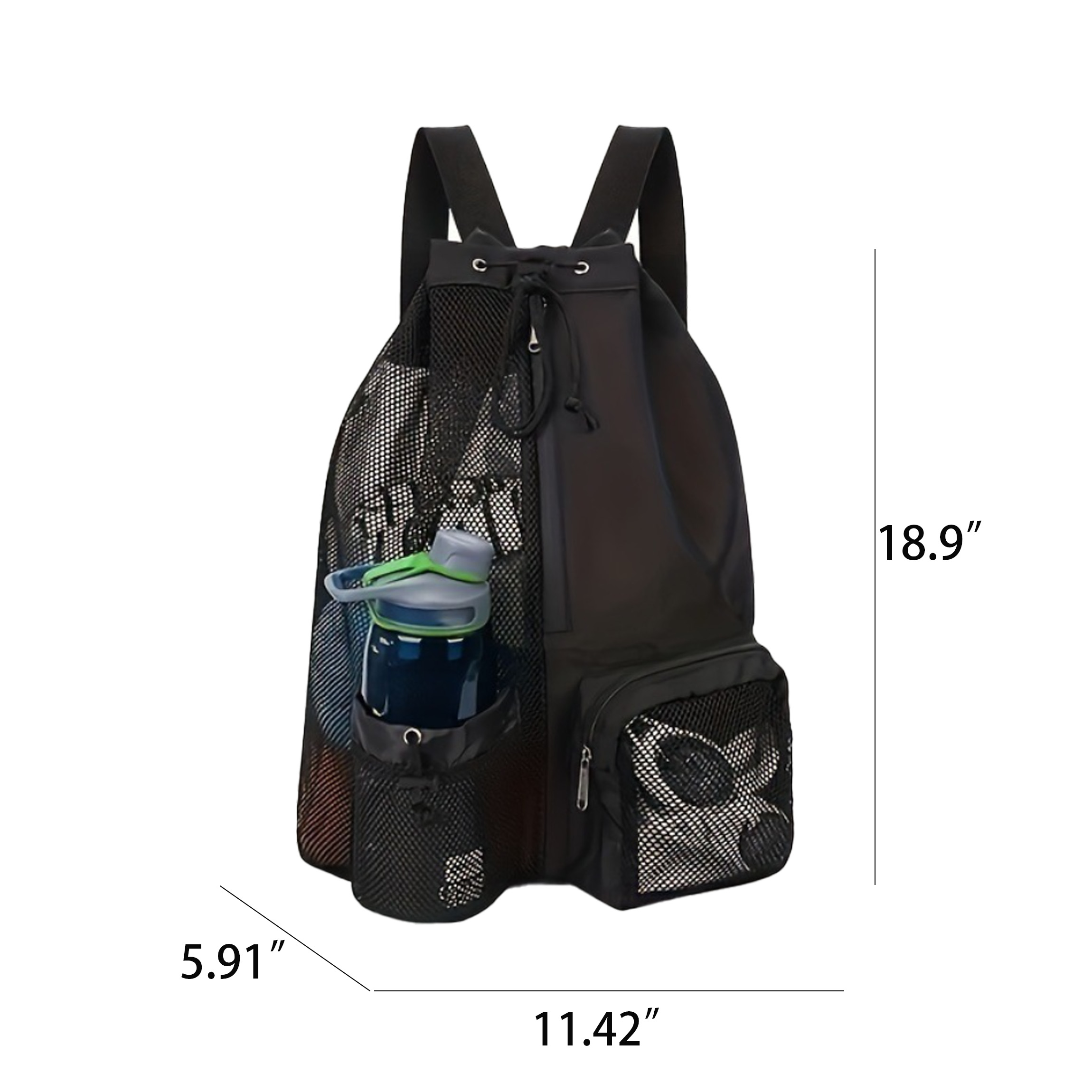 Mesh Beach Backpack with Wet Bag 5