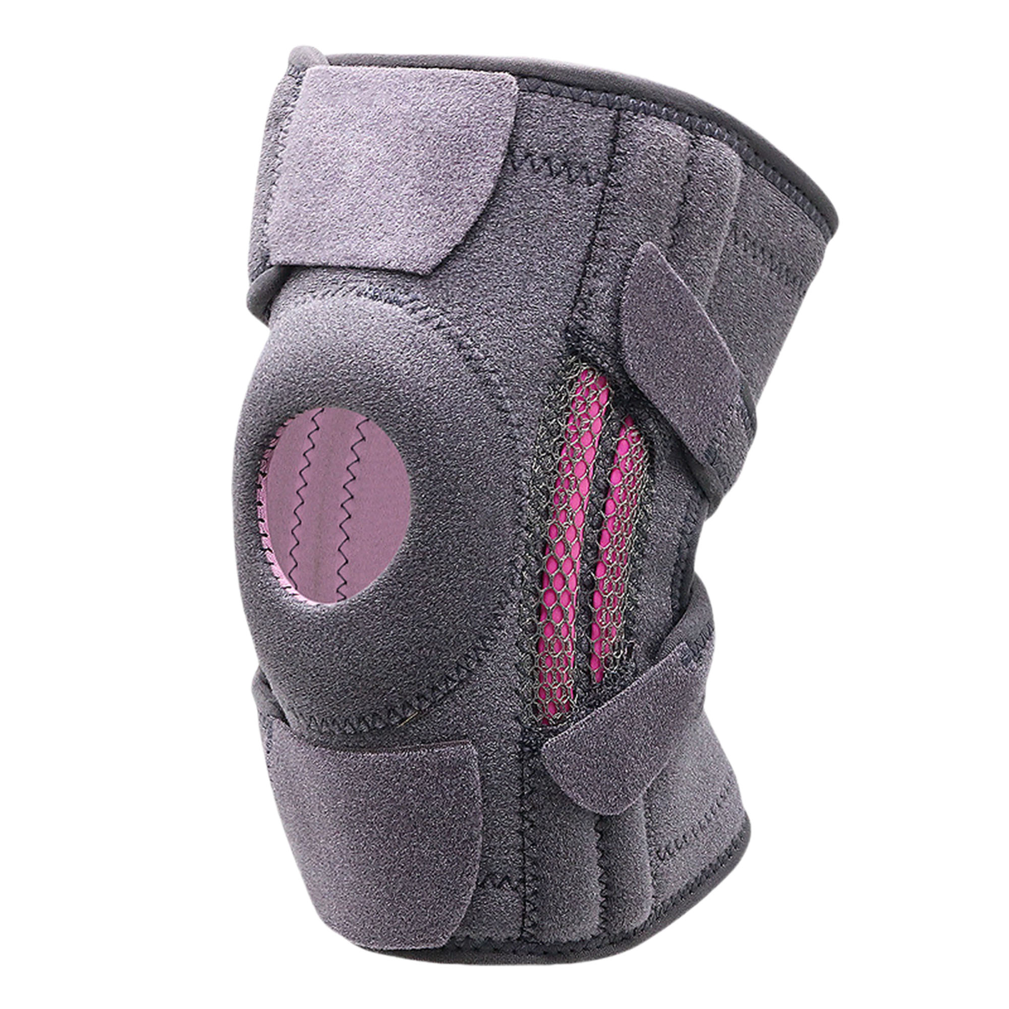 Adjustable Knee Brace with 4 Straps for Running 4