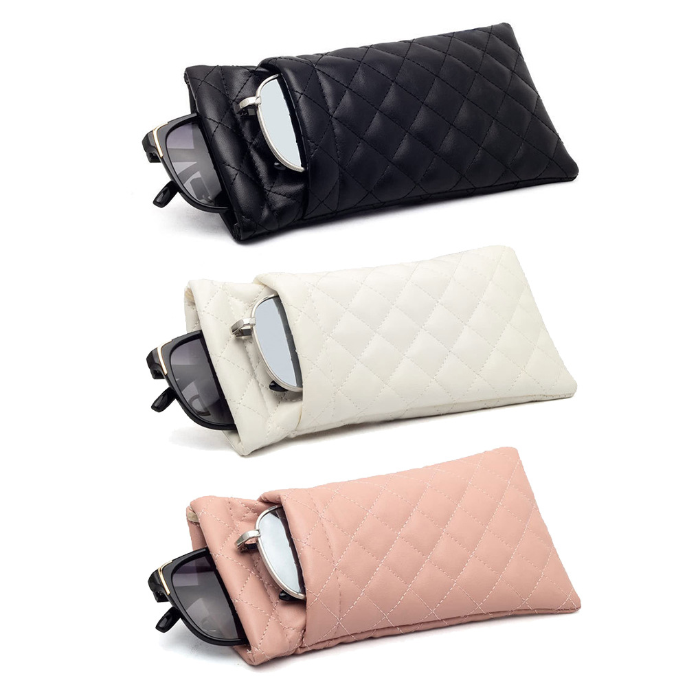 PU Sunglass Pouch with Double Storage Space 19