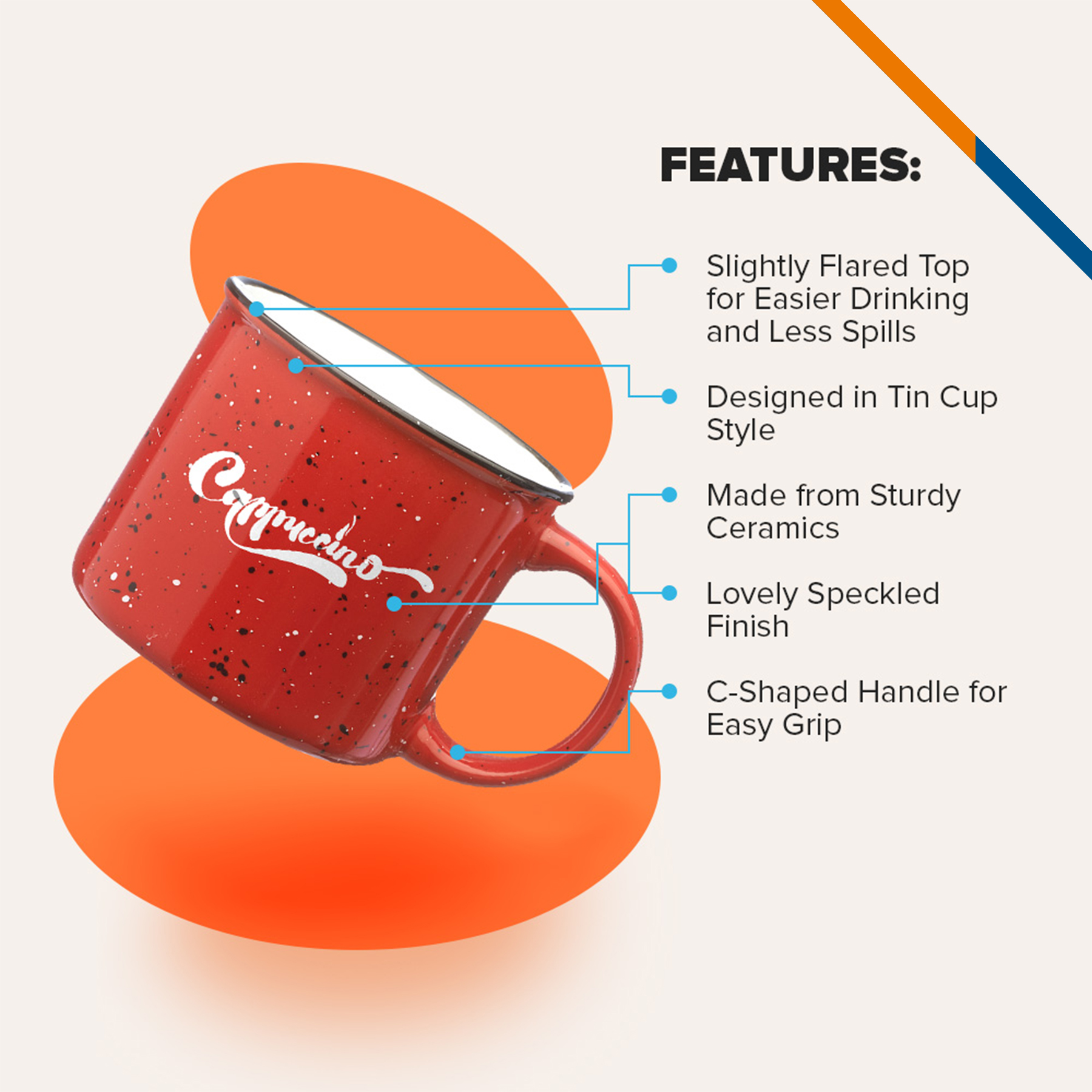 Oligo Ceramic Mug - 13 OZ. 13