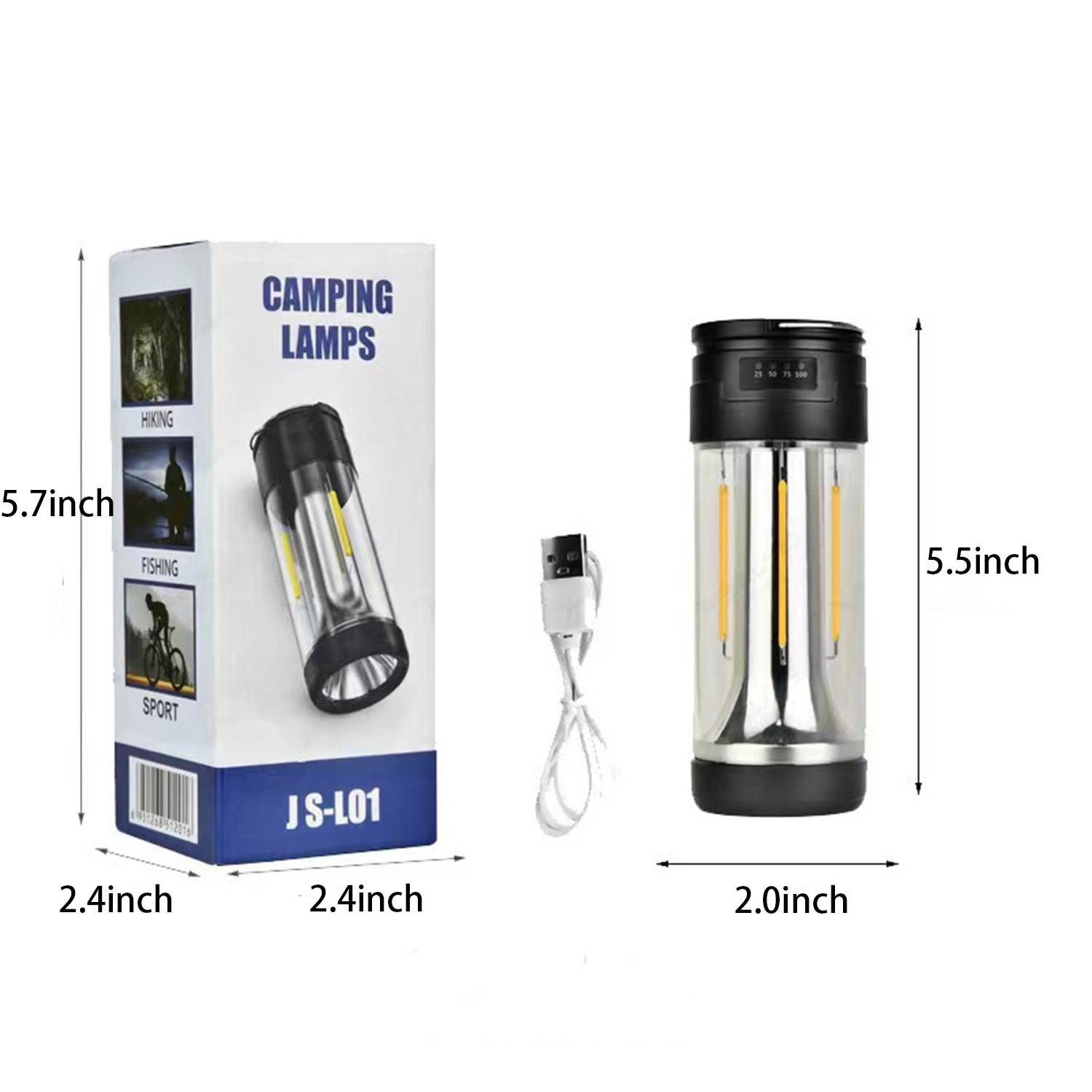 2000mAh Portable Rechargeable Magnetic Flashlight 3