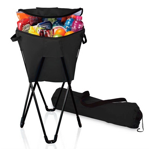 Insulated Beverage Cooler Tub W/ Stand, custom cooler bag with logo imprint 5