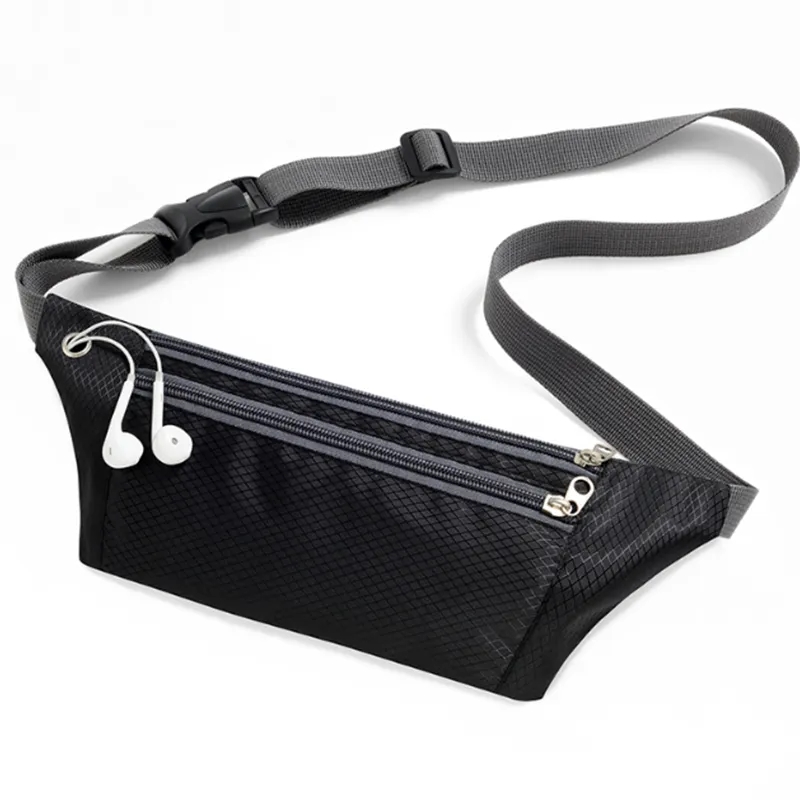 Waterproof Fanny pack With 3-Zipper Pockets 2