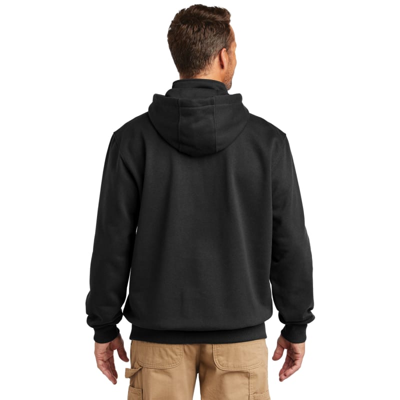 Carhartt Rain Defender Paxton Heavyweight Hooded Zip Mock Sweatshirt. 4