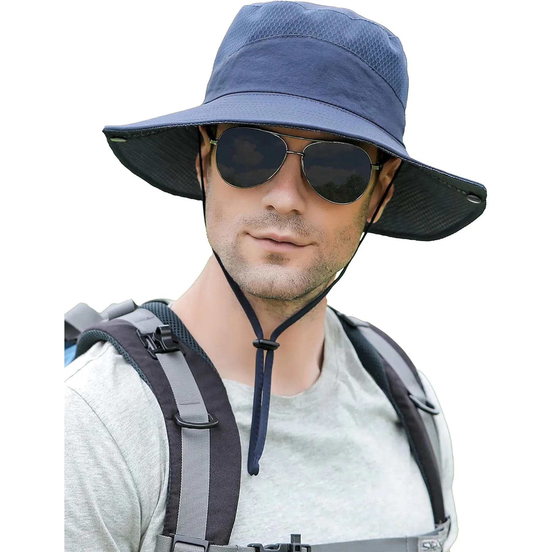 Men's Womens Wide Brim Sun Hat 7