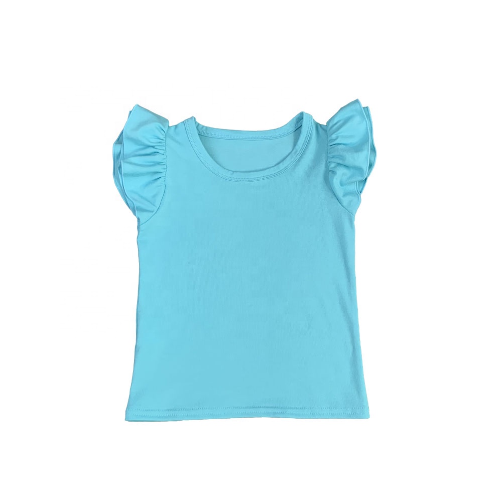 Kids Girl Ruffle Sleeve Shirts 6