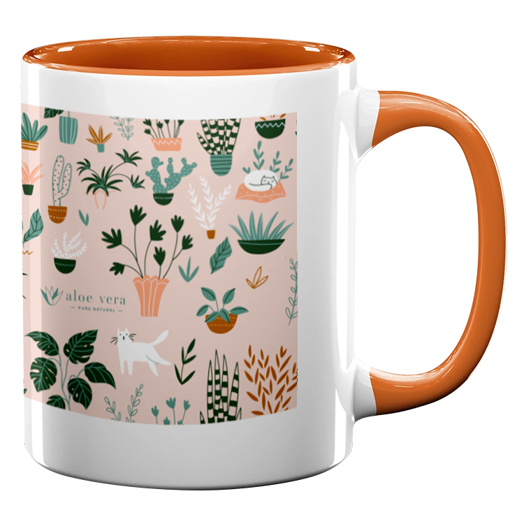 11oz Full Color Colored Handle Mug 28