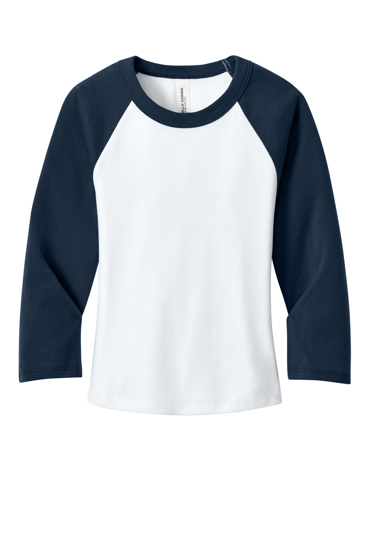 BELLA+CANVAS Women's Micro Rib 3/4 Raglan Baby Tee BC1200 13