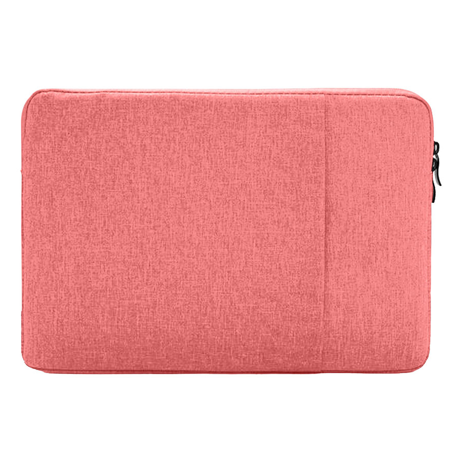 Oxford Laptop Sleeve with Plush Interior and Front Zipped Compartment 12