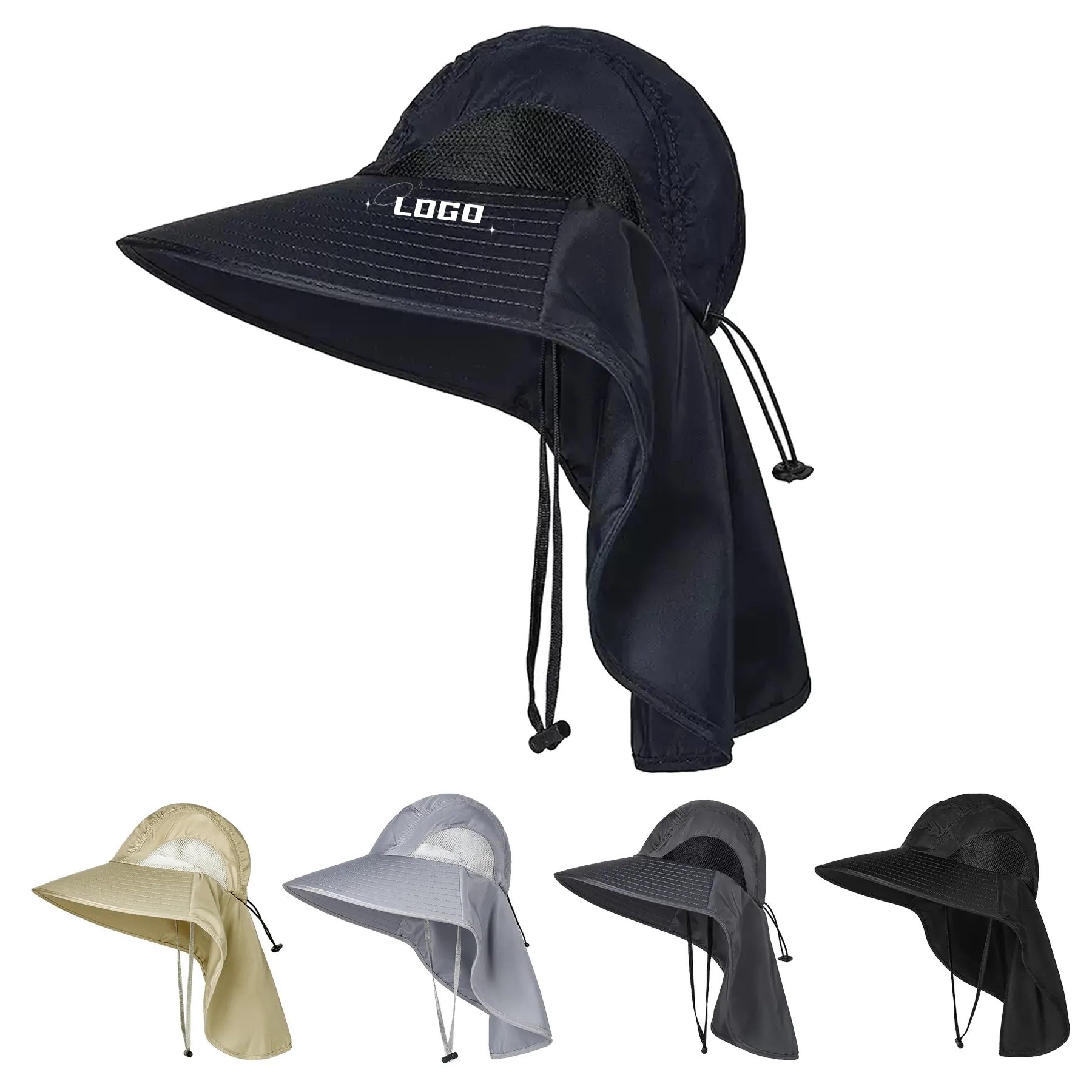 Wide Brim Sun Bucket Hat