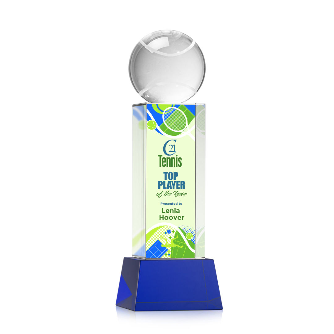 Tennis Ball VividPrint™ Award on Belcroft - Blue 8