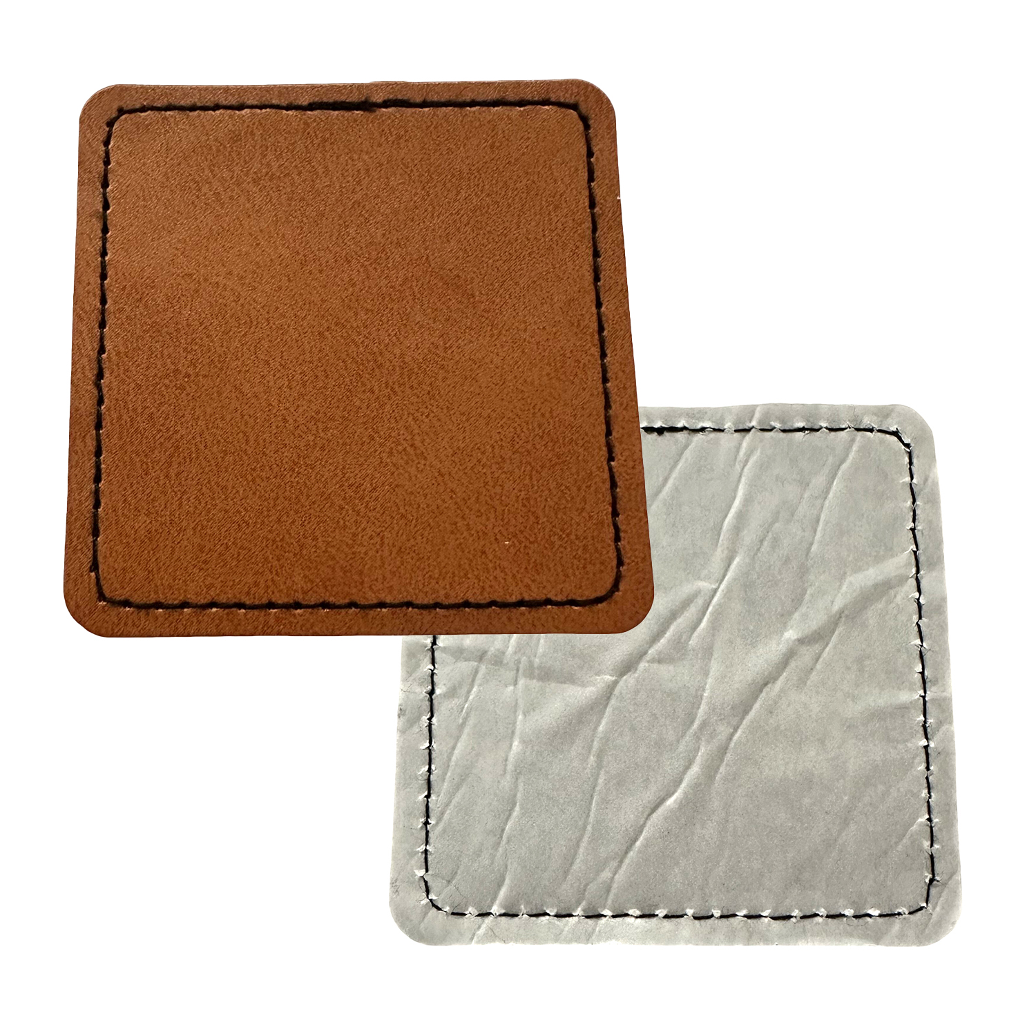 Square Shape Leatherette Patch 2