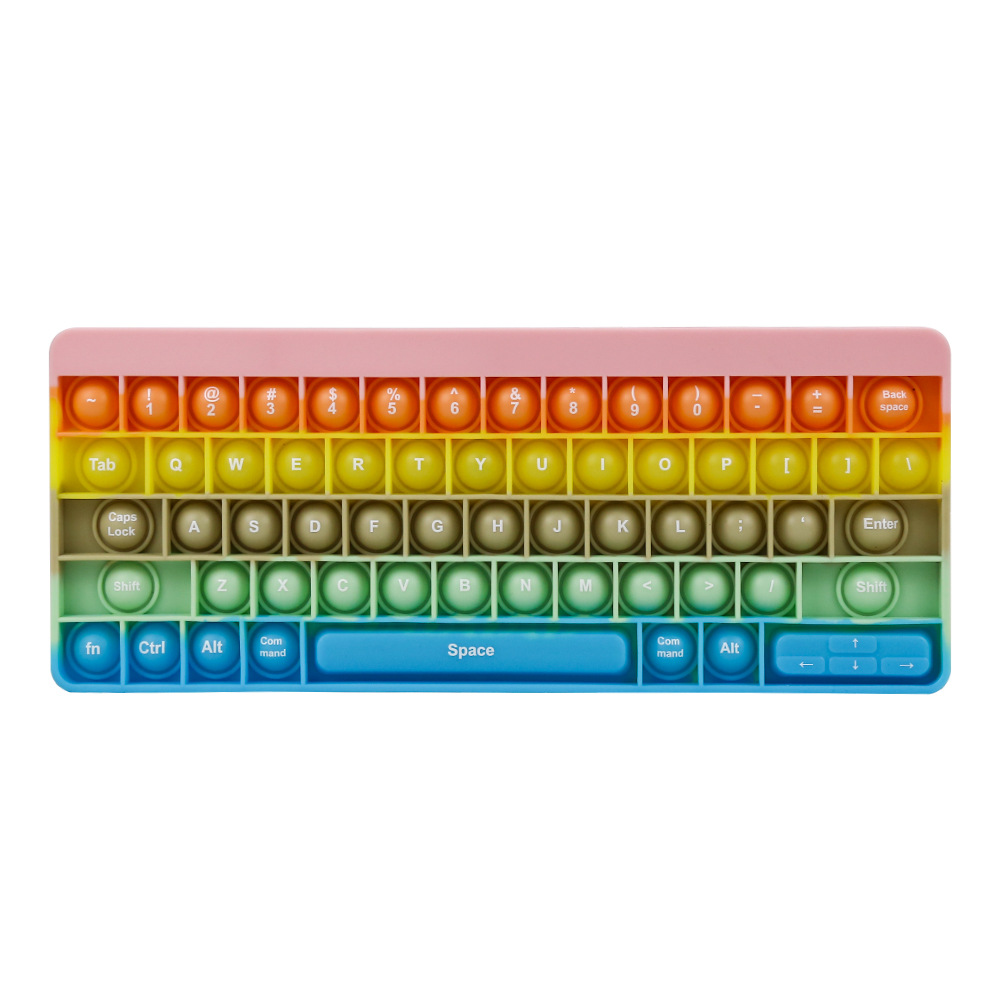 Colorful Keyboard Bubble Fidget Sensory Toy 4