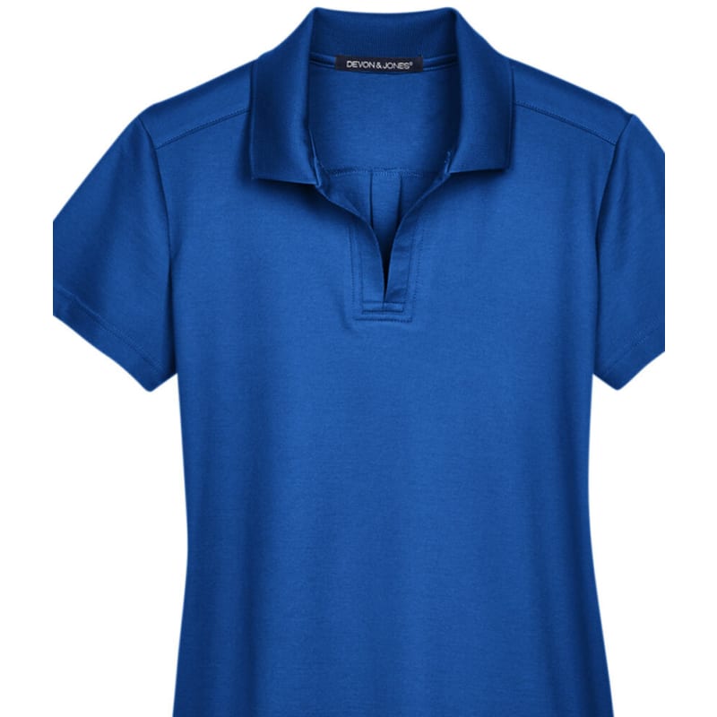 Devon & Jones CrownLux Performance™ Ladies' Plaited Polo 12