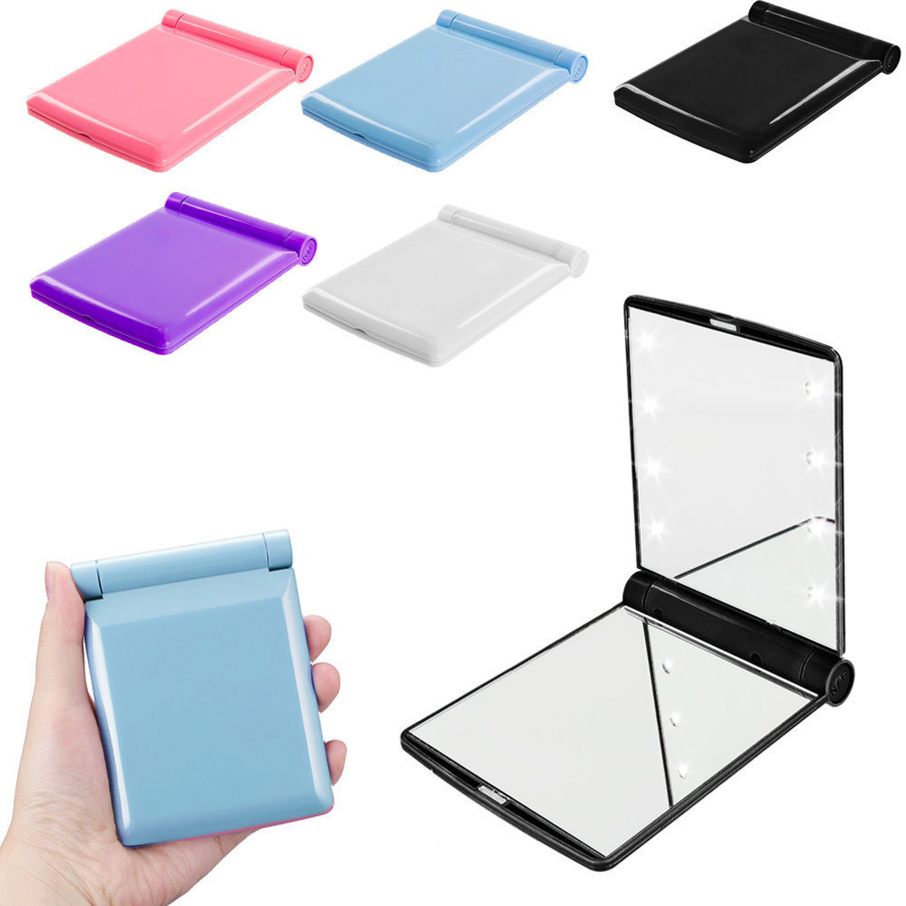 LED Foldable Cosmetic Mirror 3