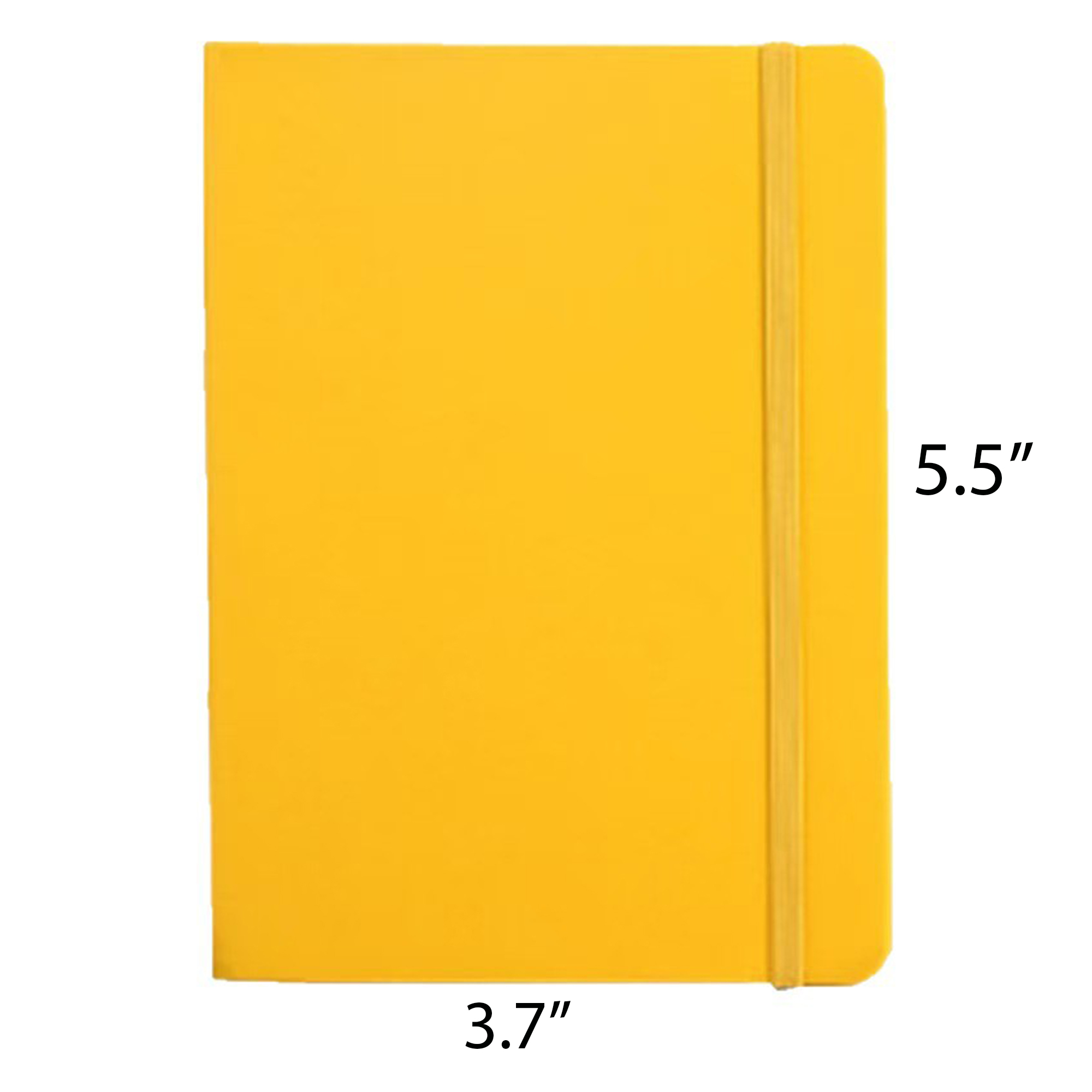 Faux Leather Business A5 Notebook With Elastic Band Side 2