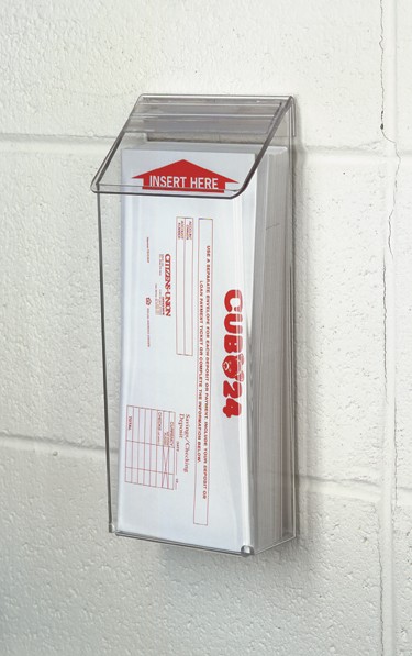 Exterior 1-Pocket Pamphlet Dispenser