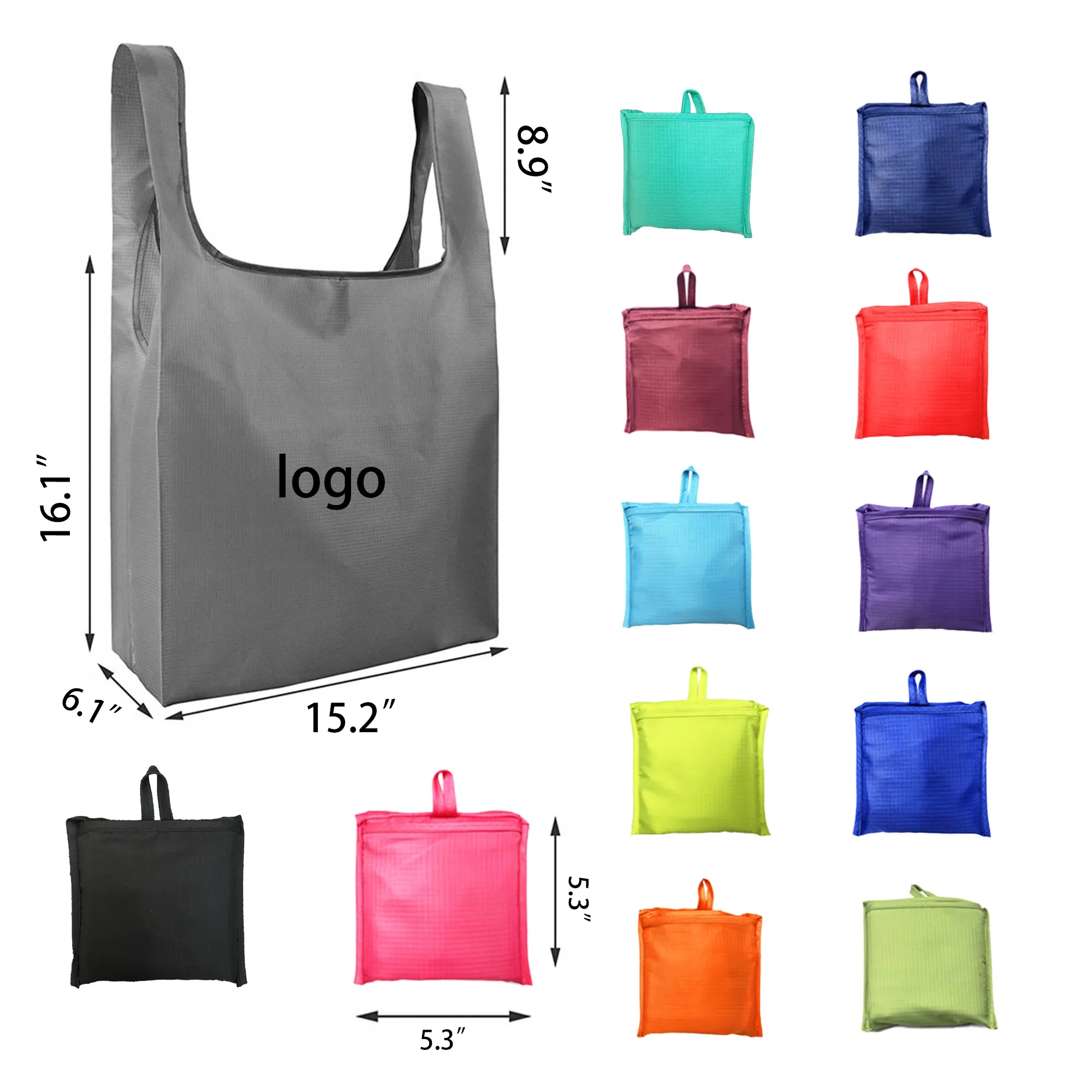 Portable Folded Shopping Grocery Tote Bag