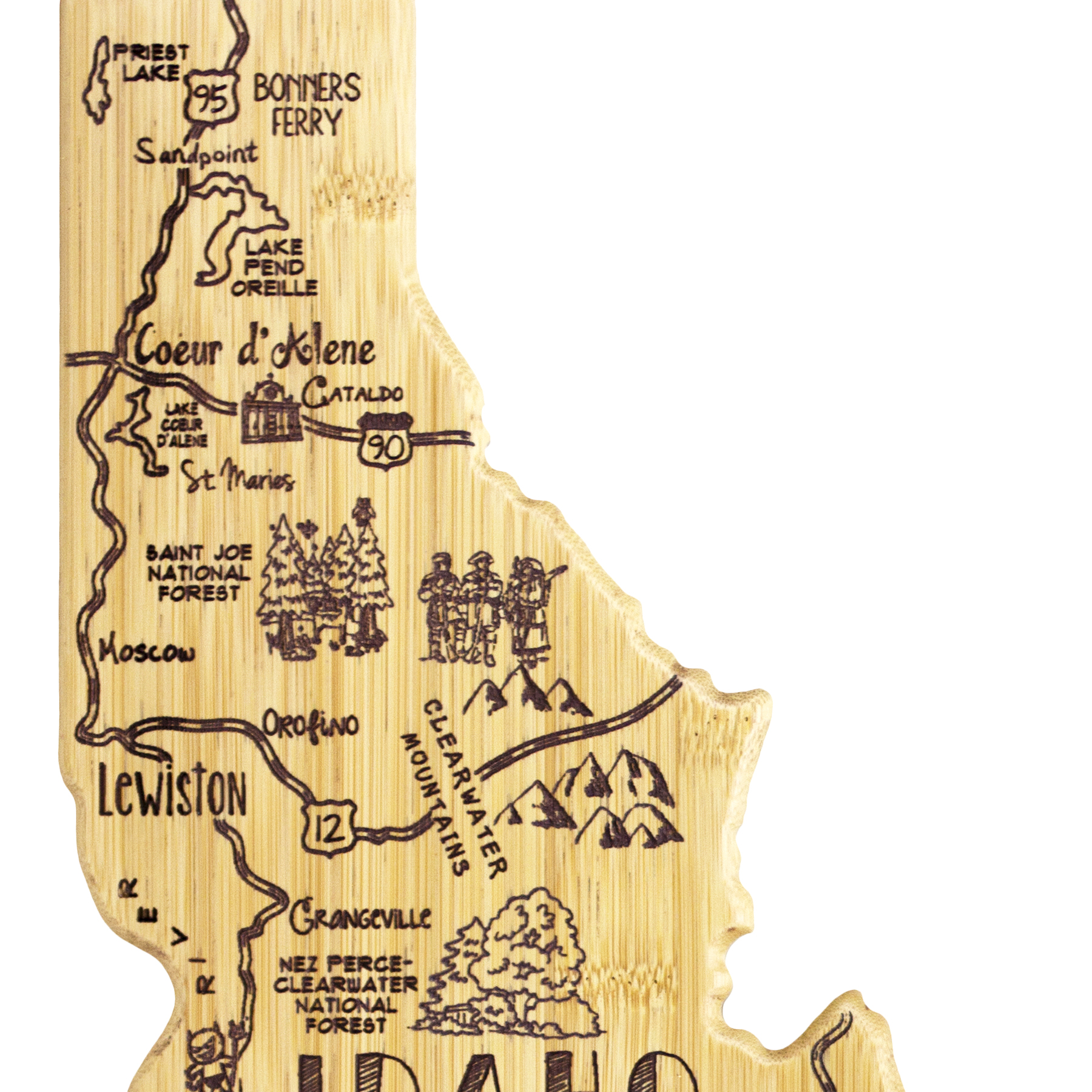 Destination Idaho Cutting & Serving Board 9