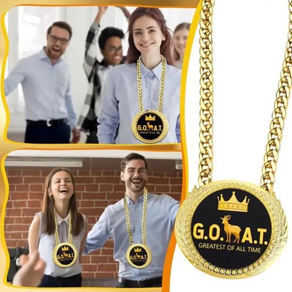 Personalized Sales Medal with Chain 4