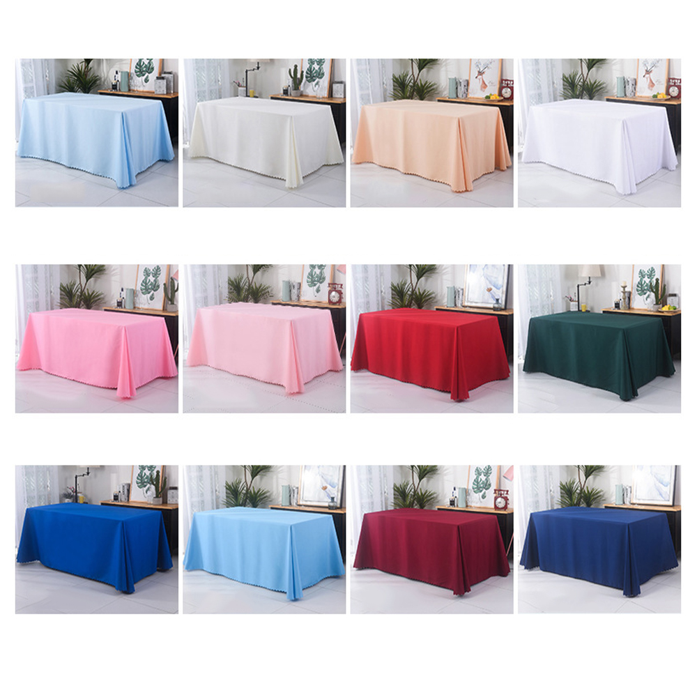 8' Standard Black Tablecloth Table Cover 5