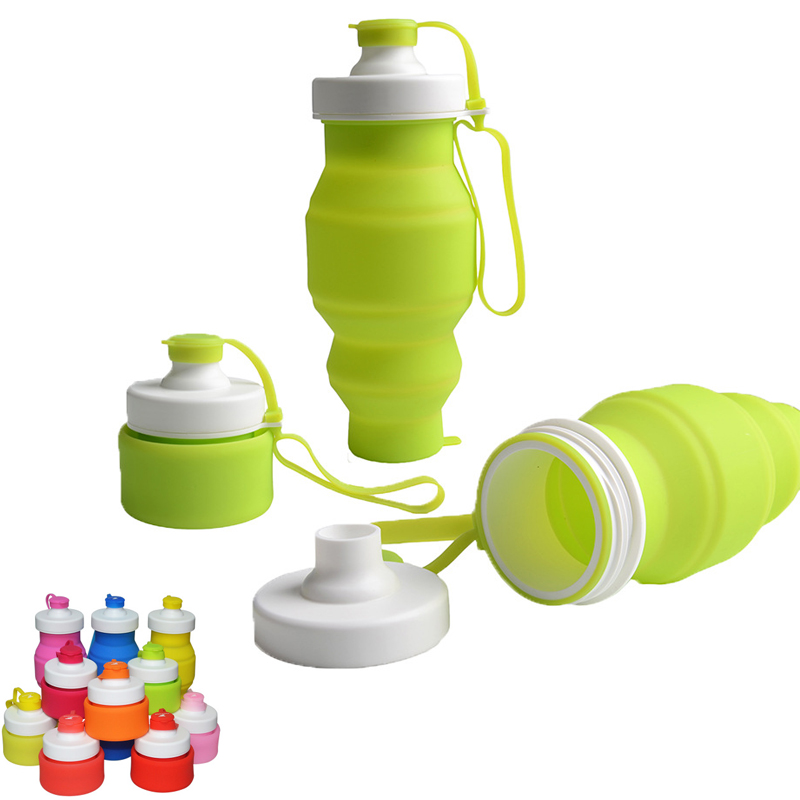 Folding Portable Silicone Travel Sport Water Bottle 2