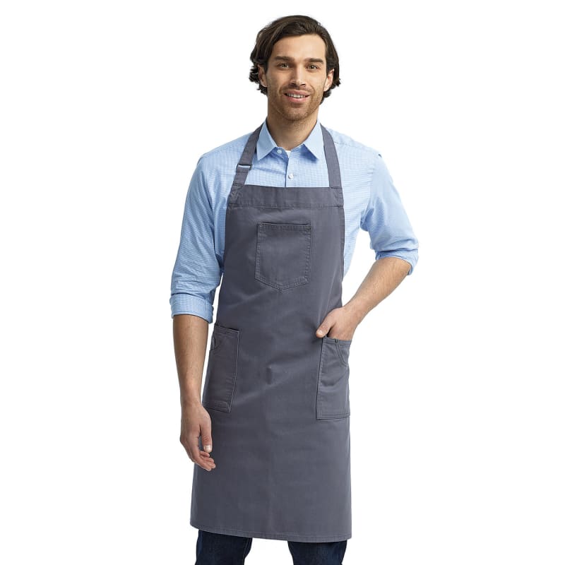 Artisan Collection By Reprime Unisex Cotton Chino Bib Apron 11