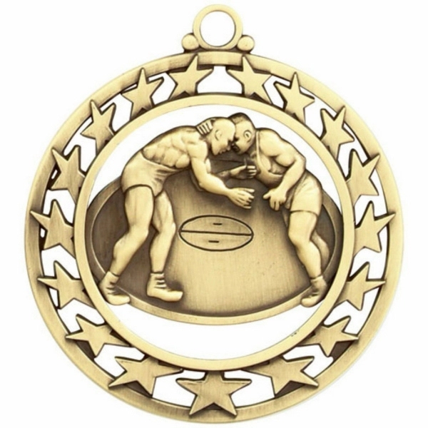 Star Border Wrestling Medal 2