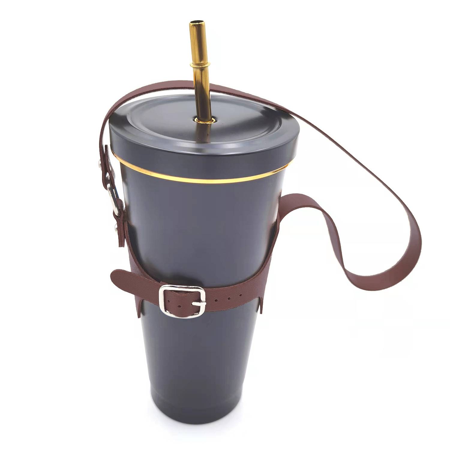 Drink Cup Holder with Adjustable Shoulder Strap 3