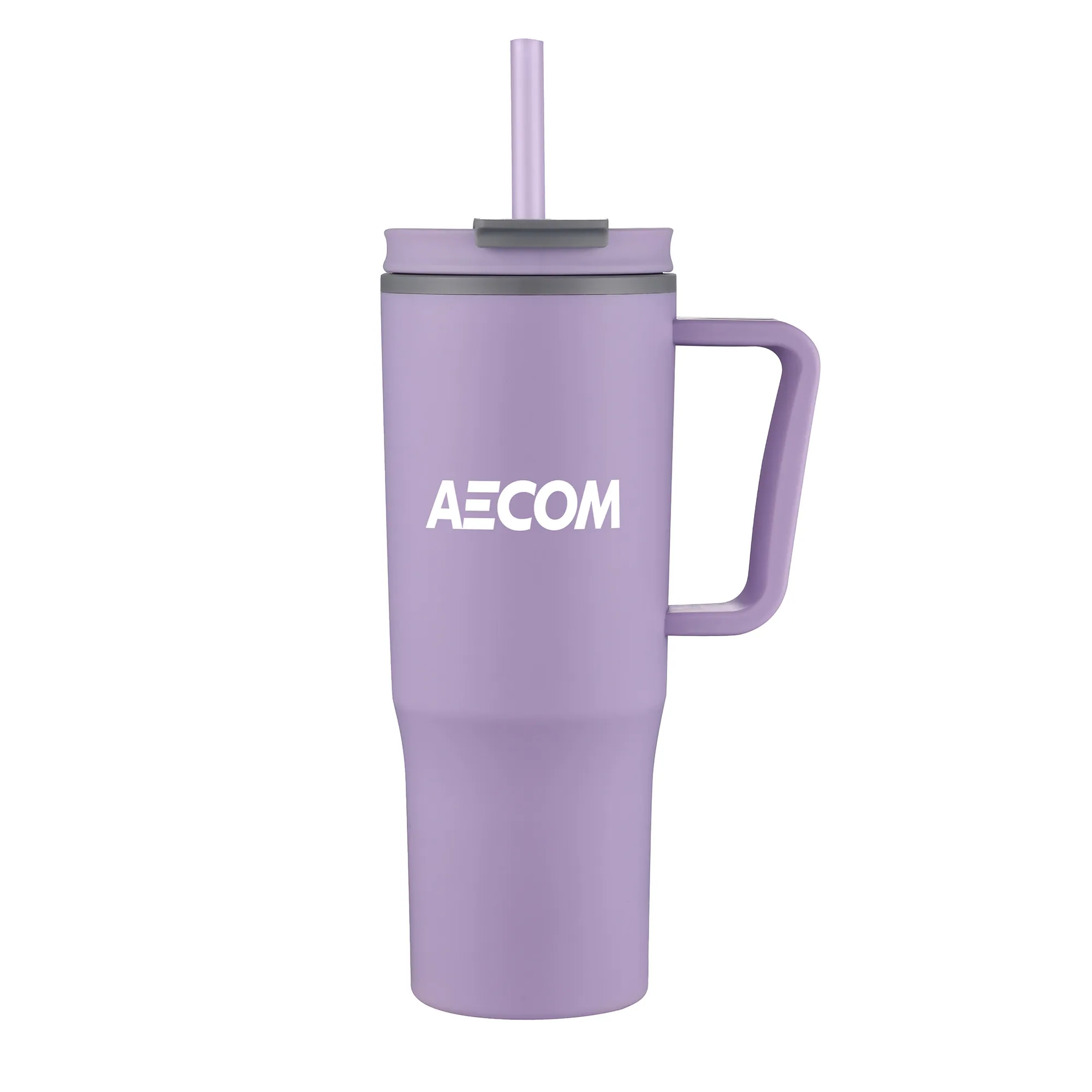 30oz. Double Wall Mug with Handle and Straw 22