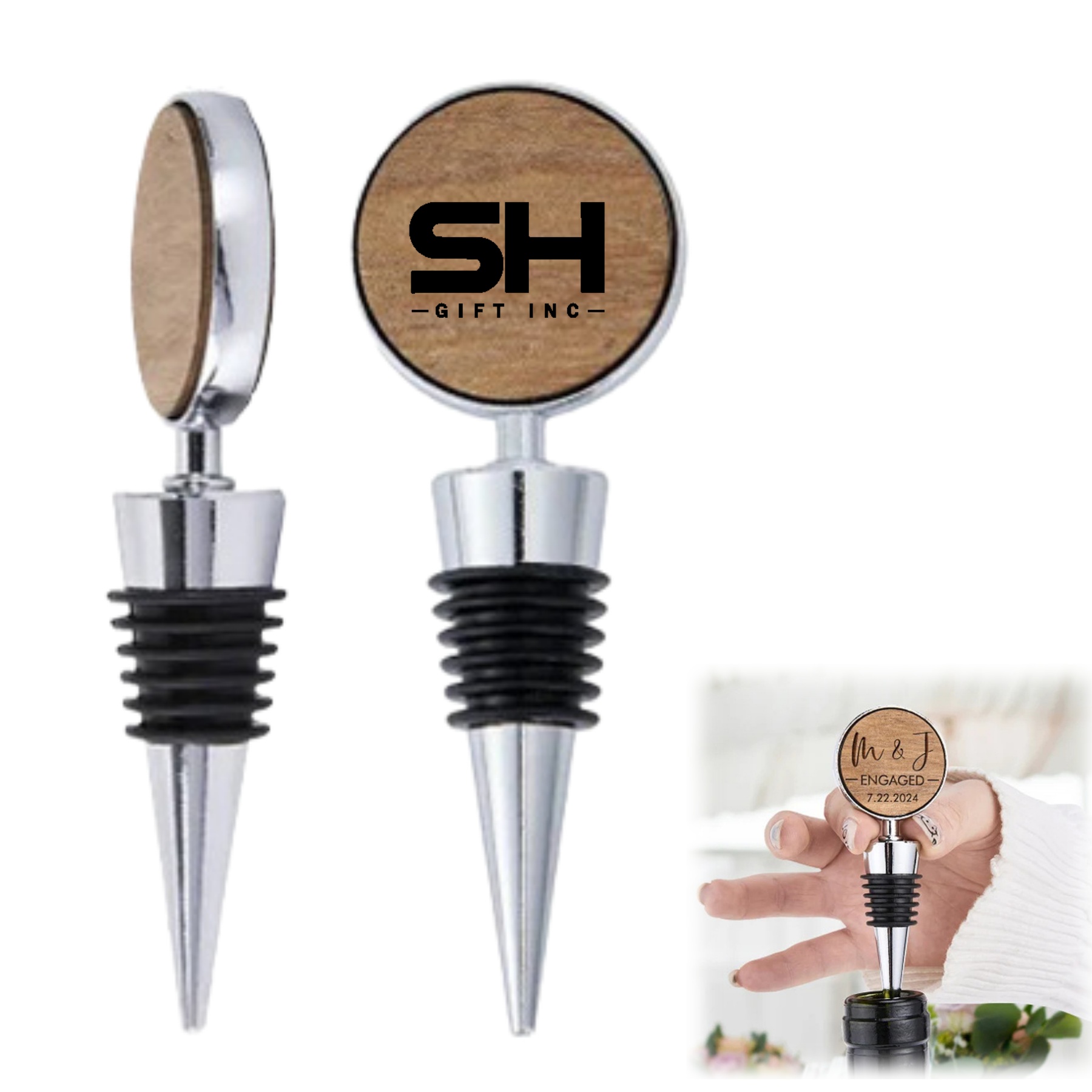 Personalized Wine Bottle Stopper 3