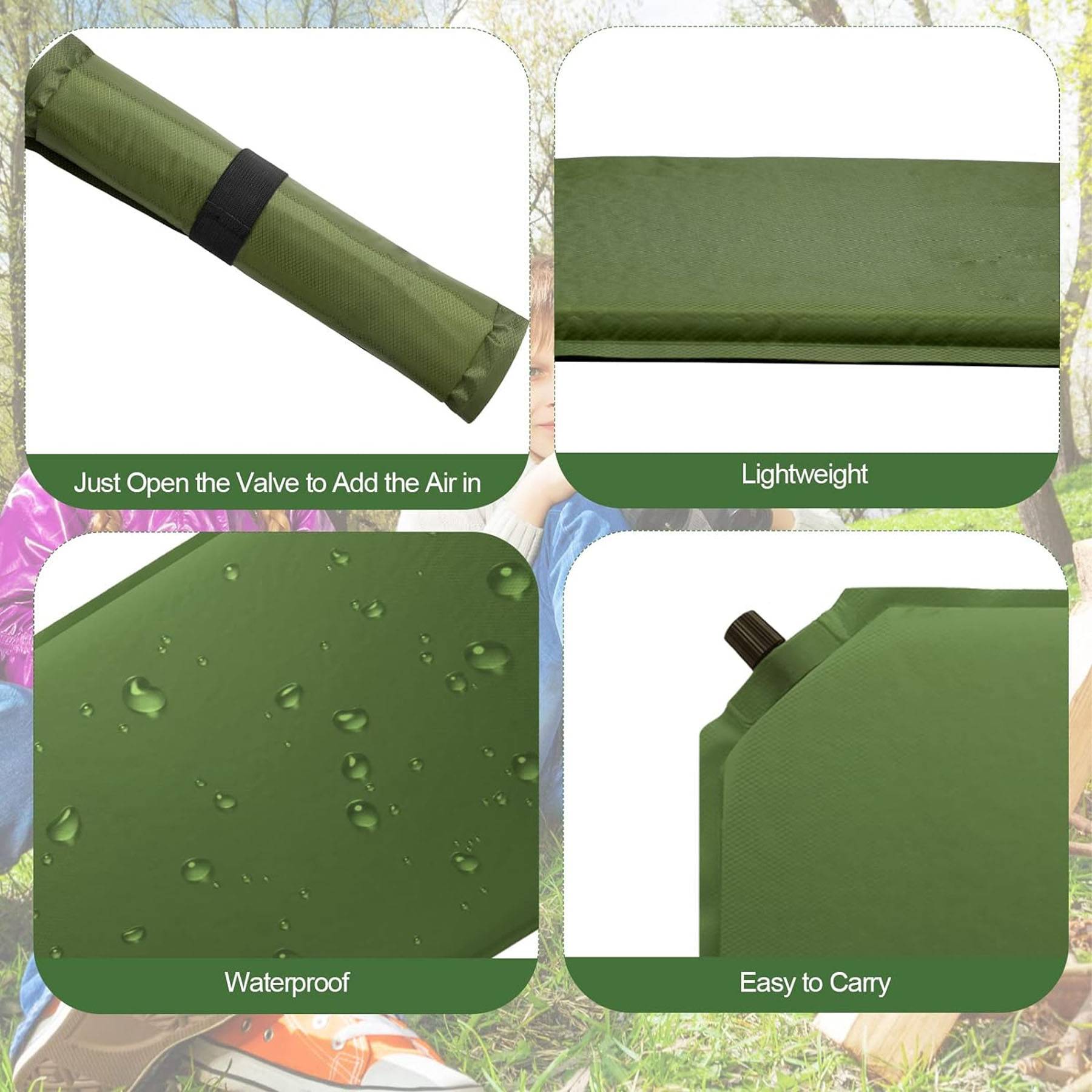 Polyester inflatable small seat cushion suitable for camping 5