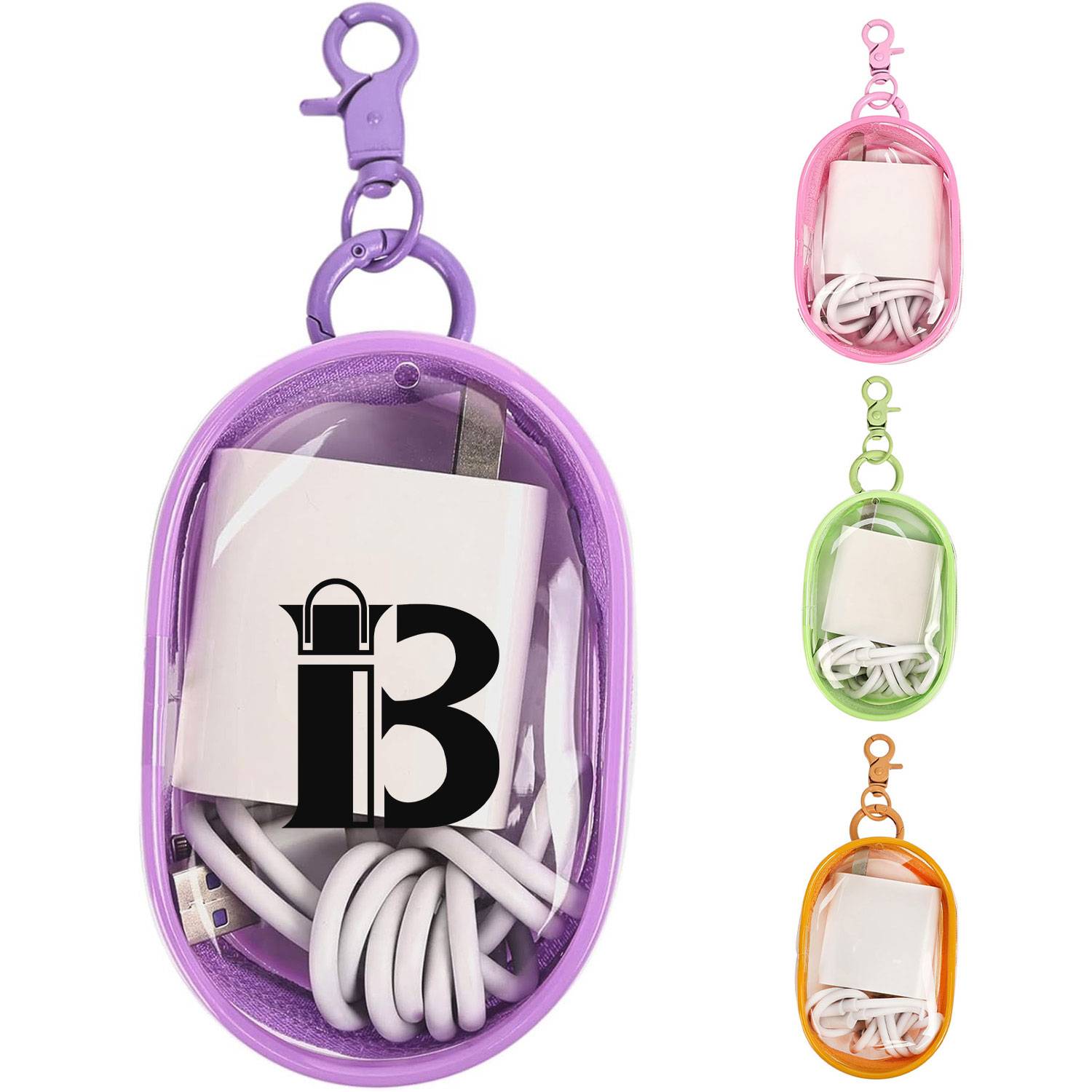 Transparent data cable storage bag 2